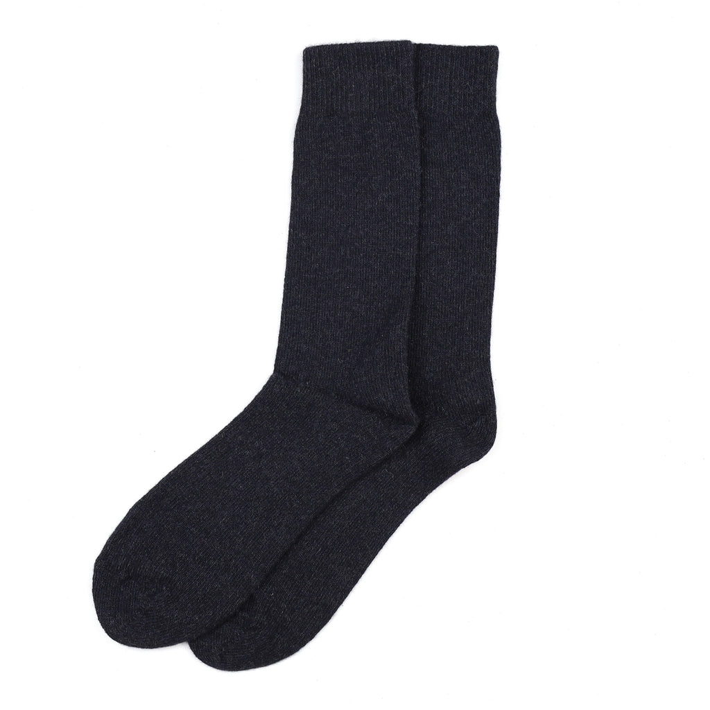 Men's Brand New Scottish Charcoal Grey Cashmere Every Day Socks