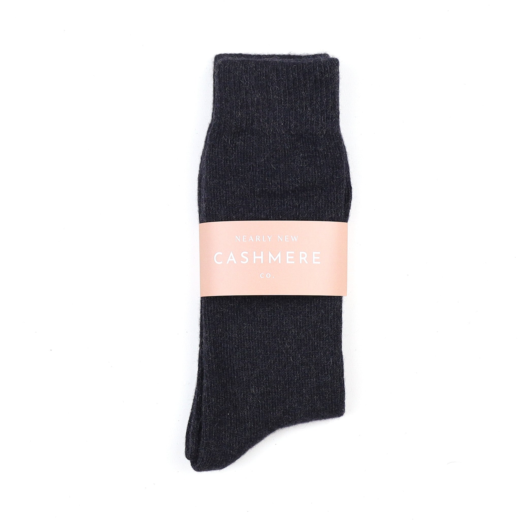 Men's Brand New Scottish Charcoal Grey Cashmere Every Day Socks