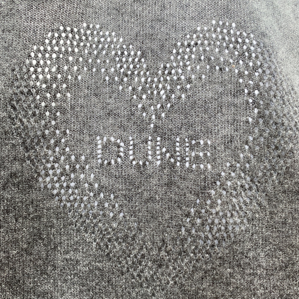 Slate Grey Cashmere V Neck Jumper Medium