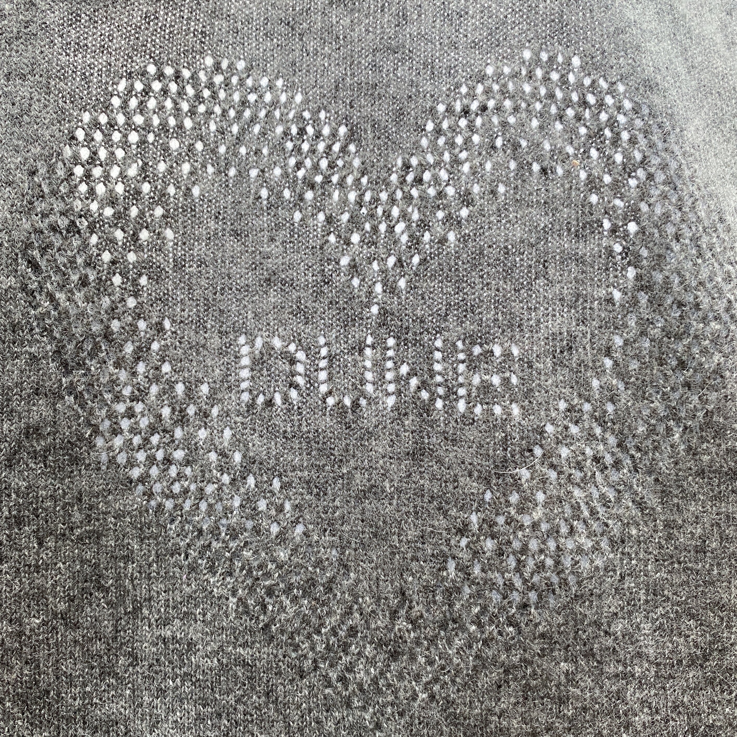 Slate Grey Cashmere V Neck Jumper Medium