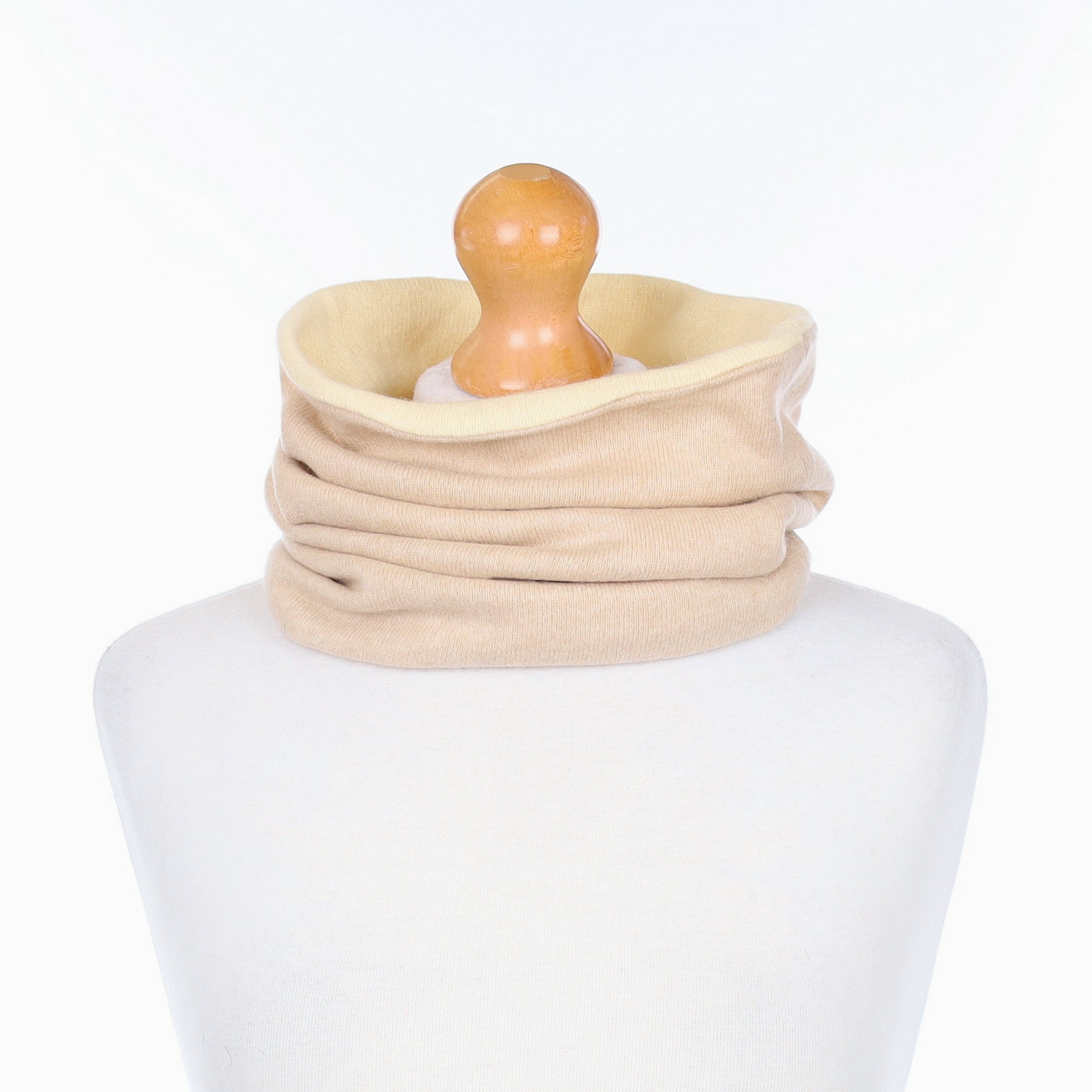Caramel and Sand Luxury Double Layered Snood