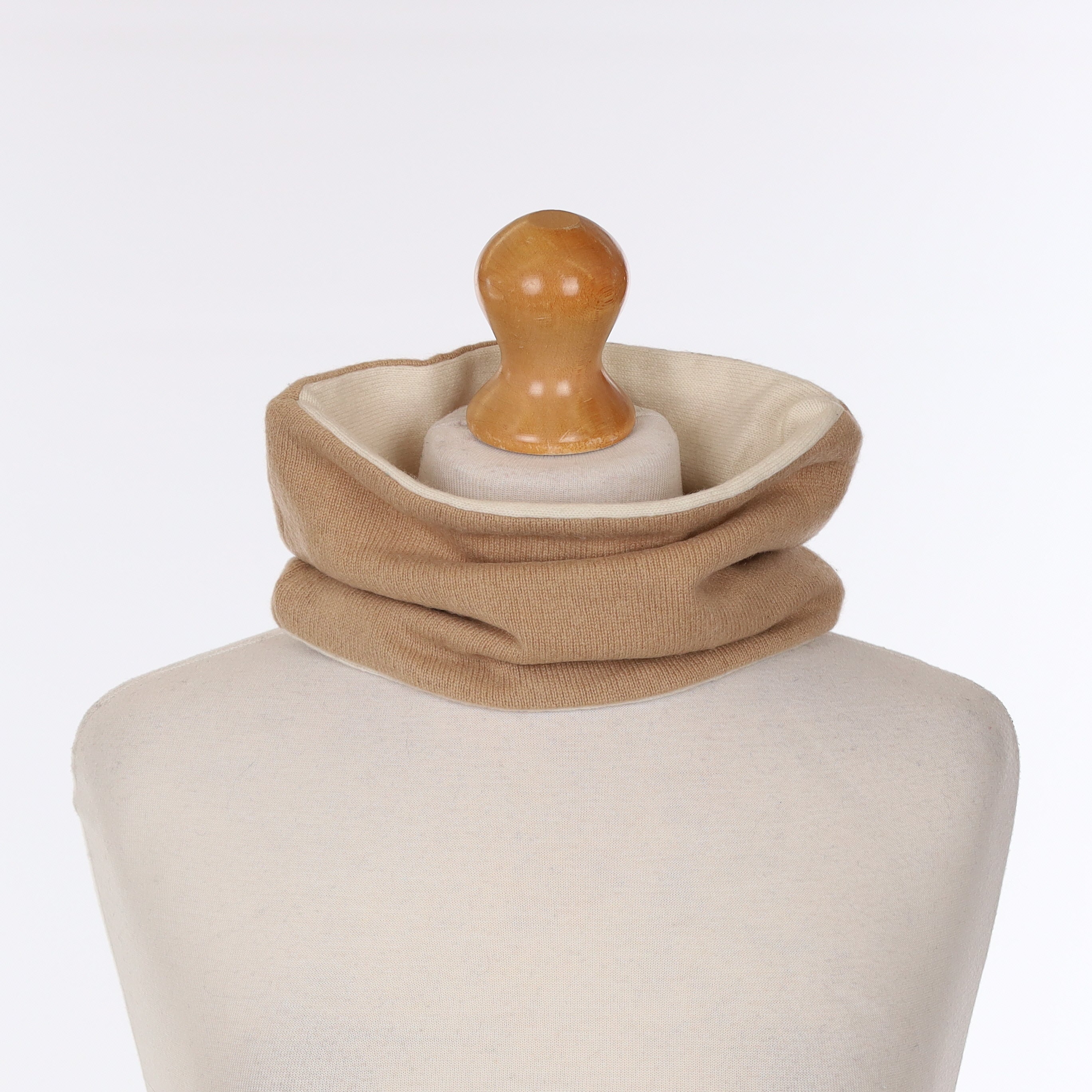 Cream and Blush Camel Neck Warmer