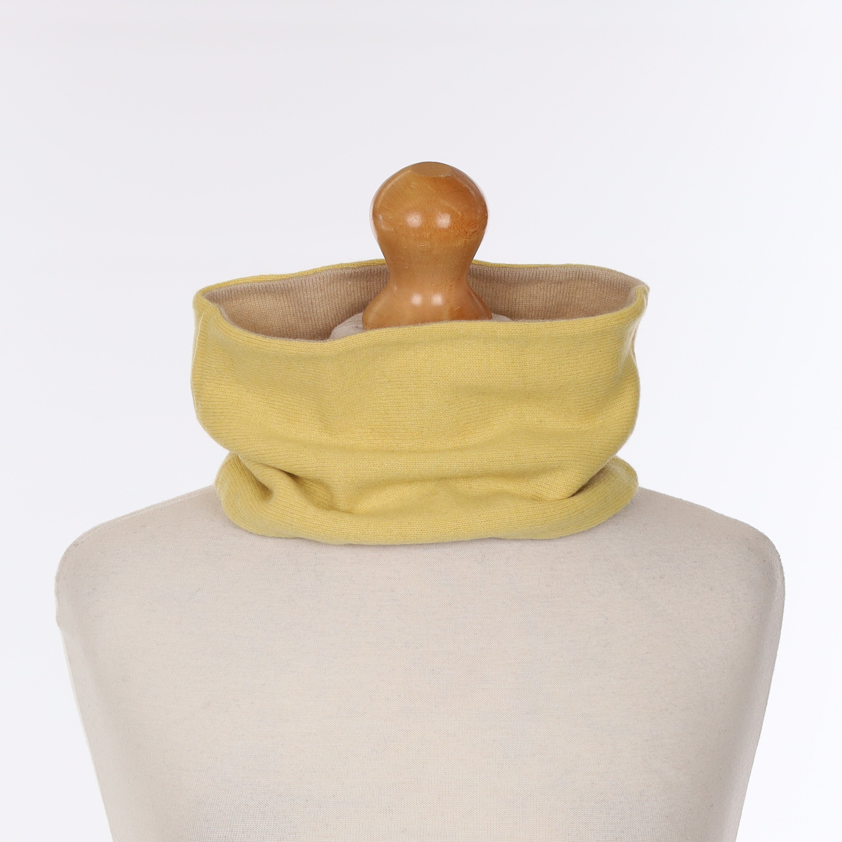 Fawn and Yellow Neck Warmer