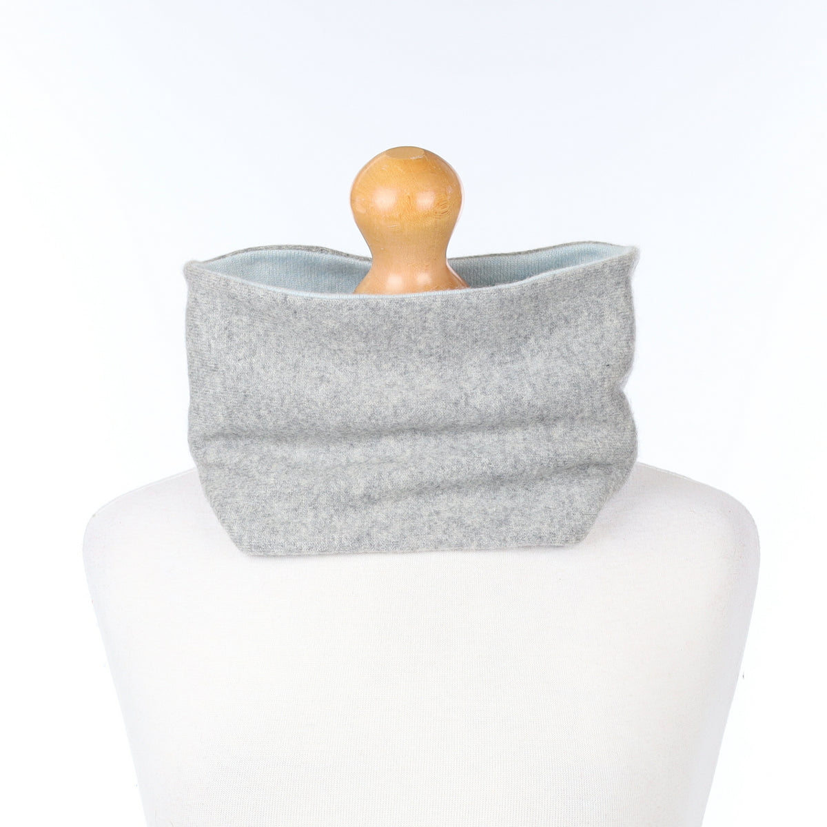 Pale Grey and Blue Neck Warmer