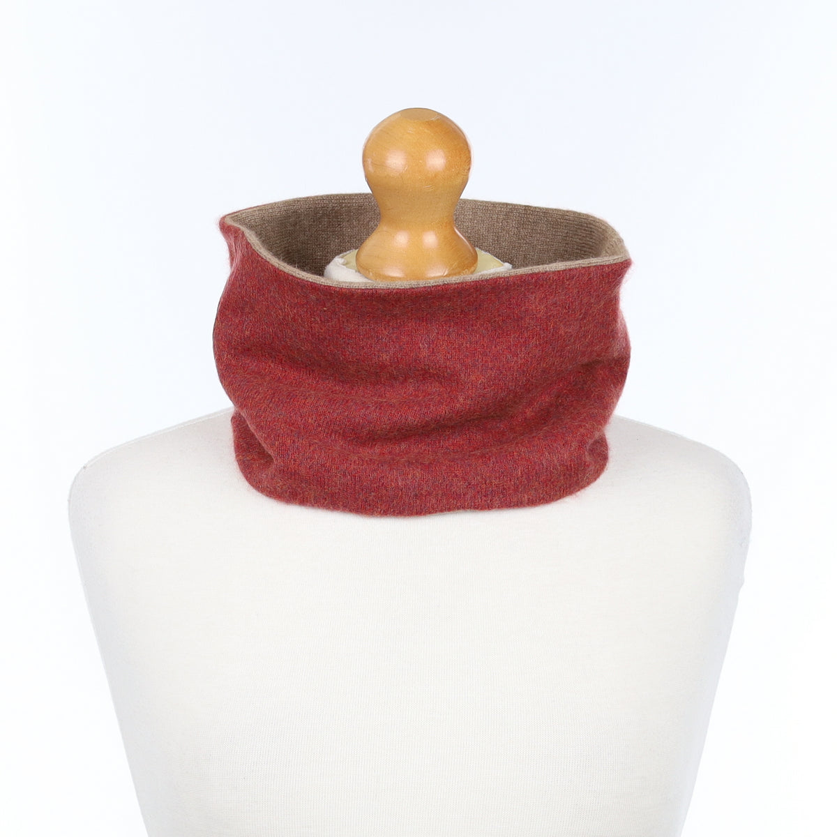 Red Marl and Mocha Neck Warmer