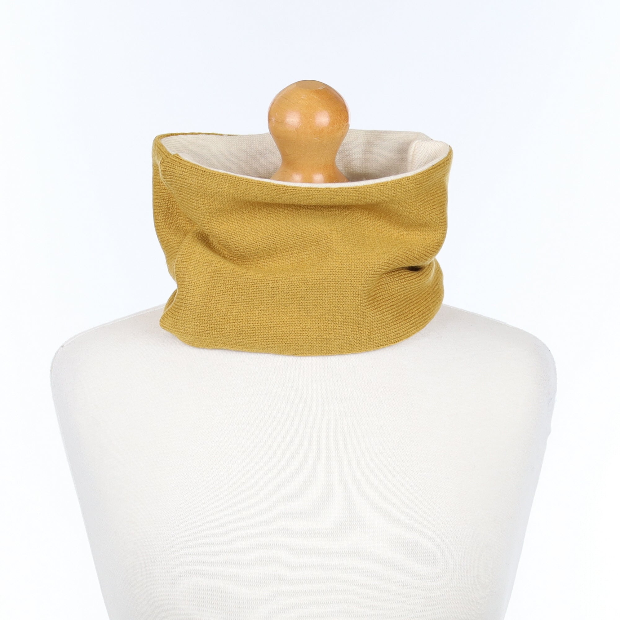 medallion Yellow and Cream Neck Warmer