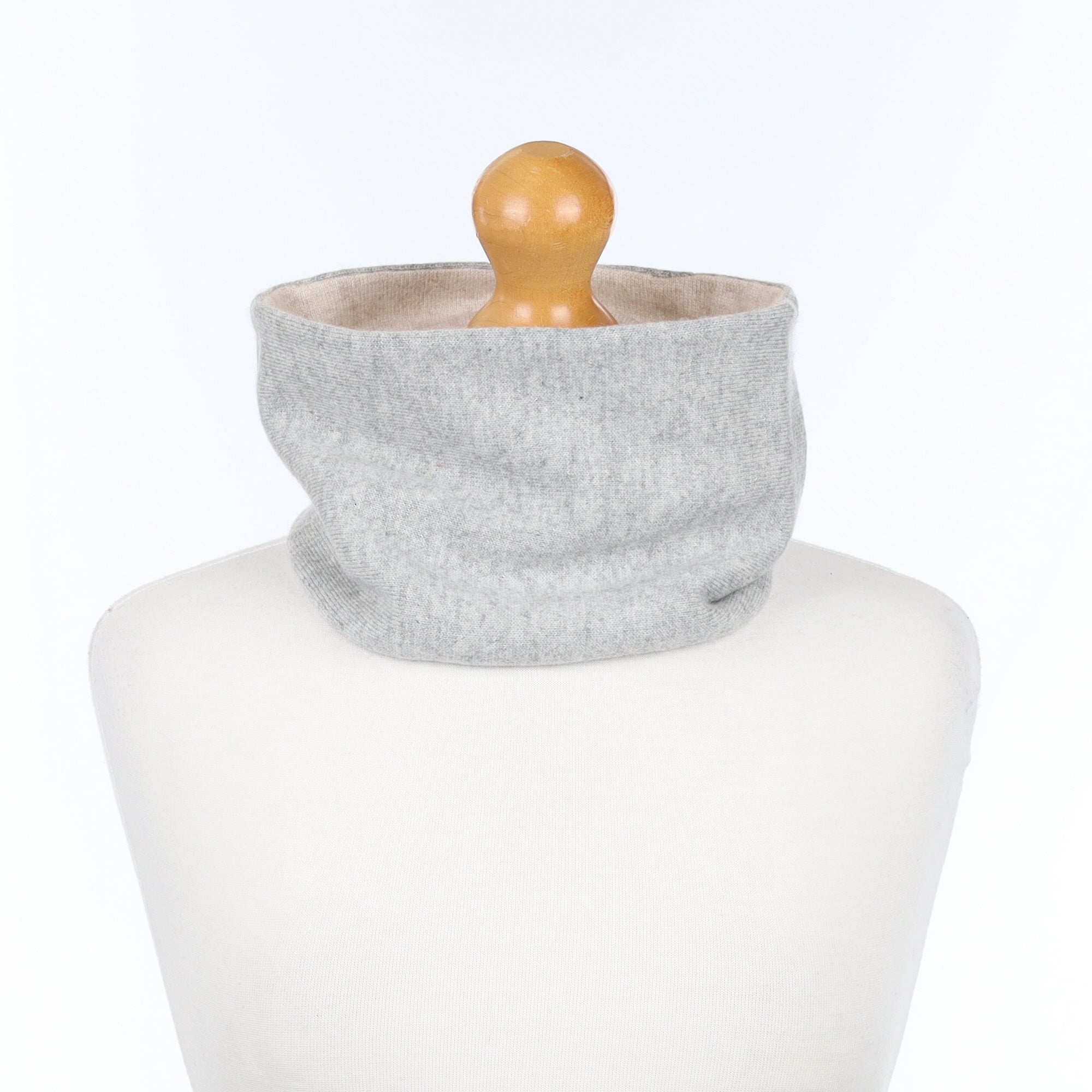 Grey and Oatmeal Neck Warmer