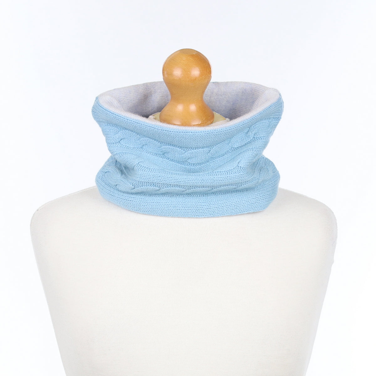 Sky Blue Cable Neck Warmer