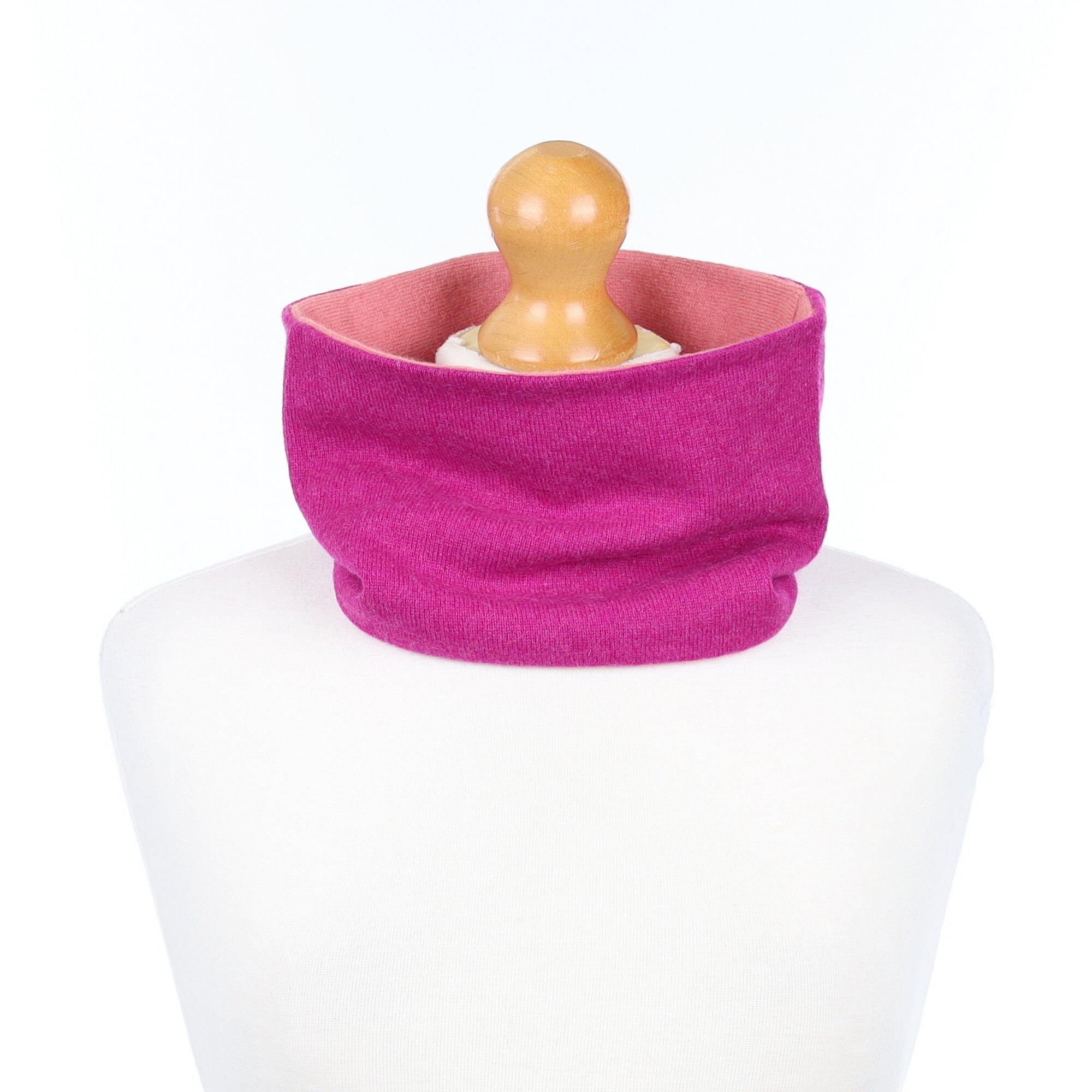 Magenta Purple and Rose Neck Warmer