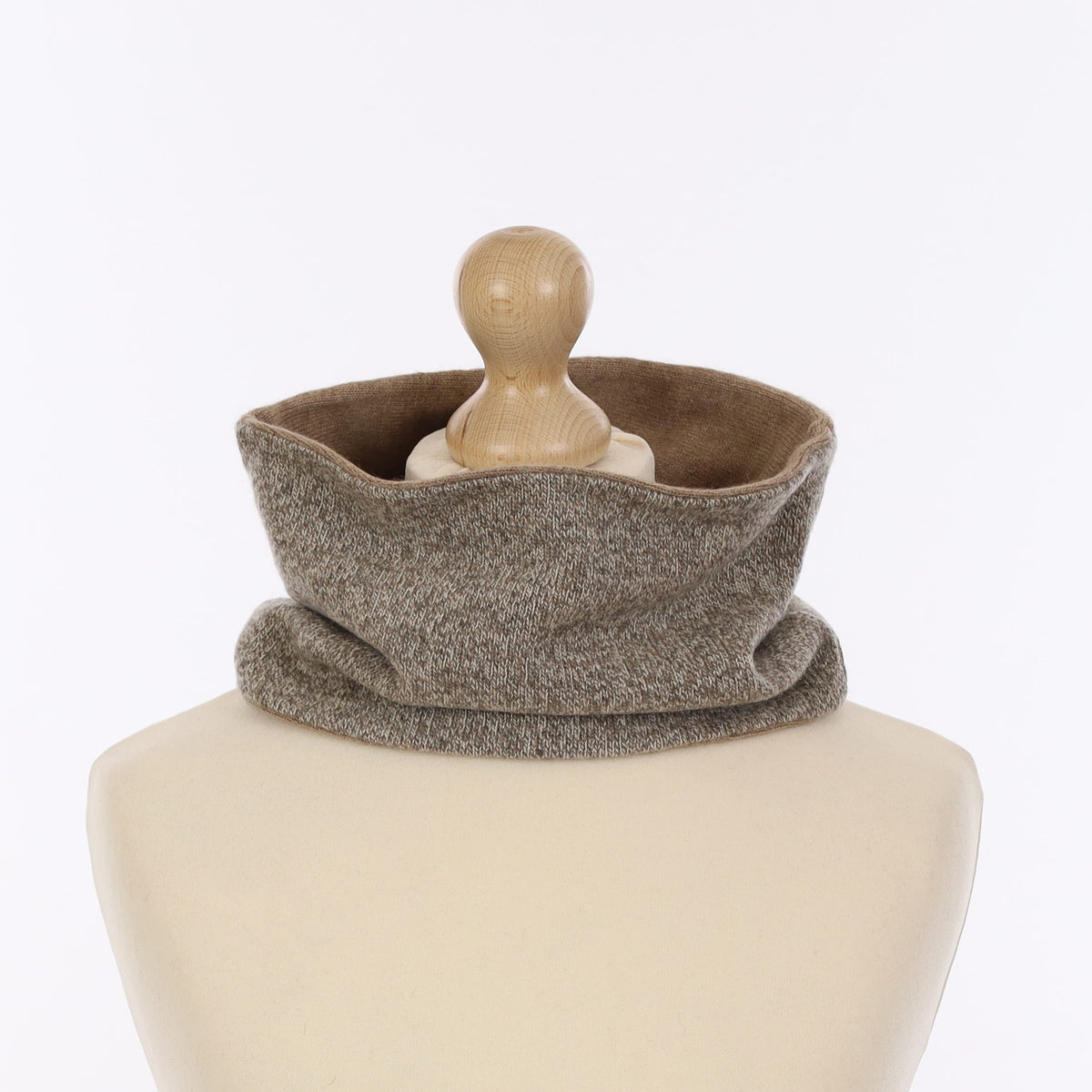 Mink Marl and Camel Neck Warmer