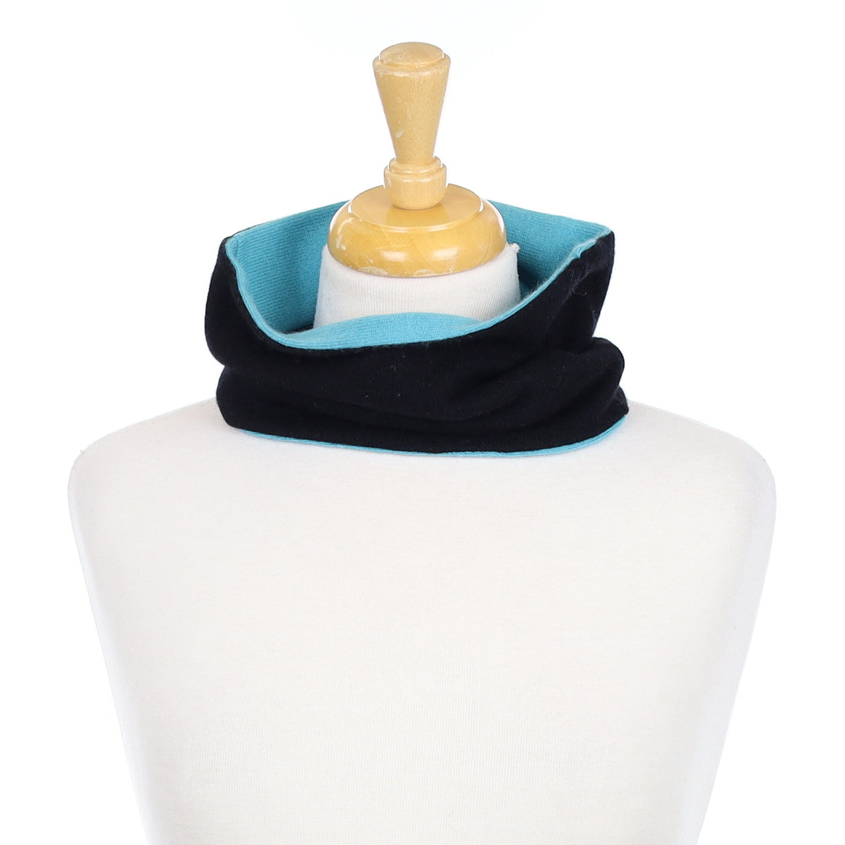 Black and Aqua Neck Warmer