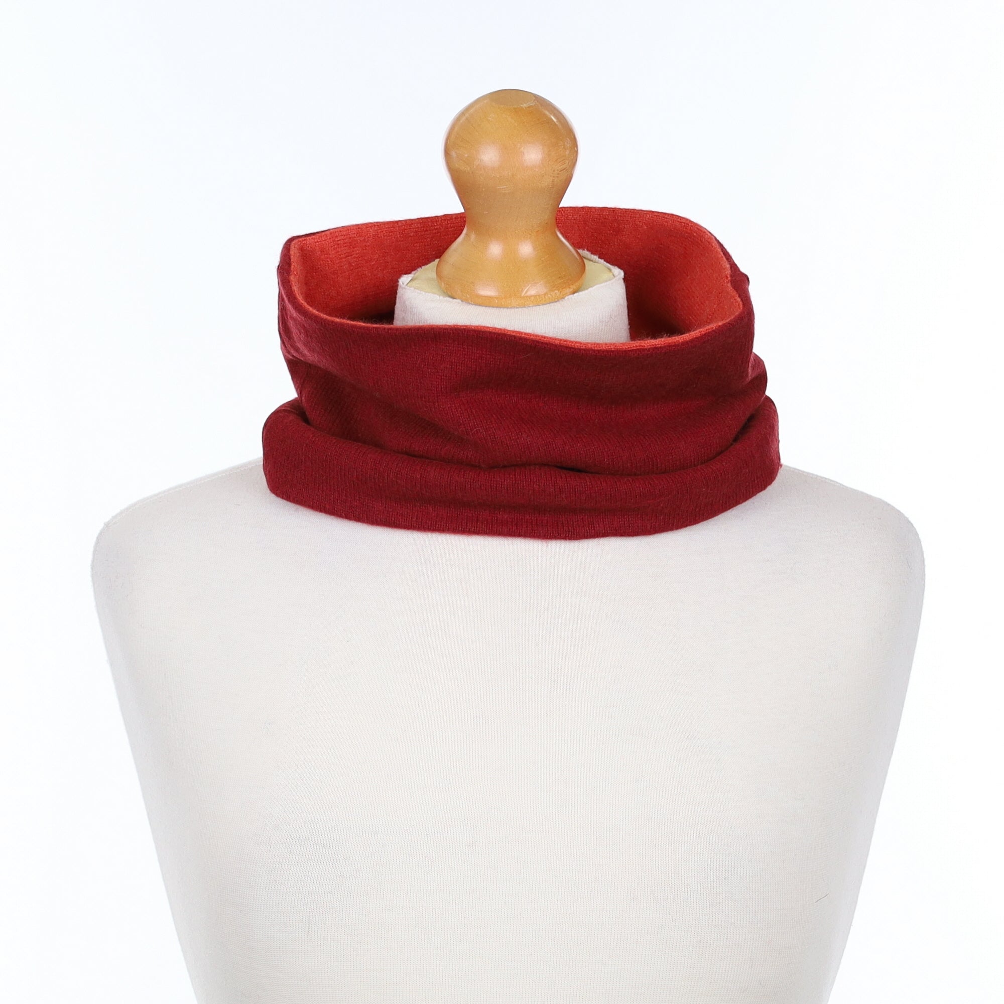 Maroon and Watermelon Neck Warmer