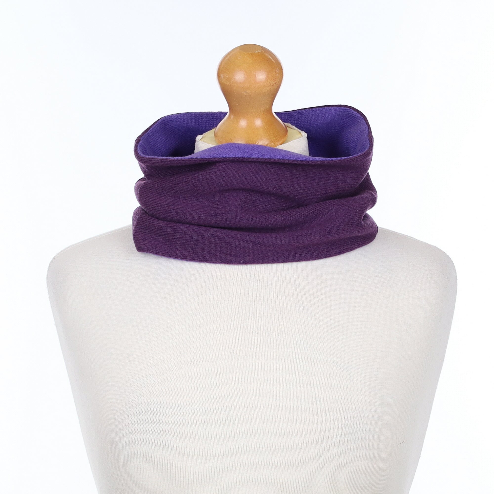 Blueberry and True Purple Neck Warmer