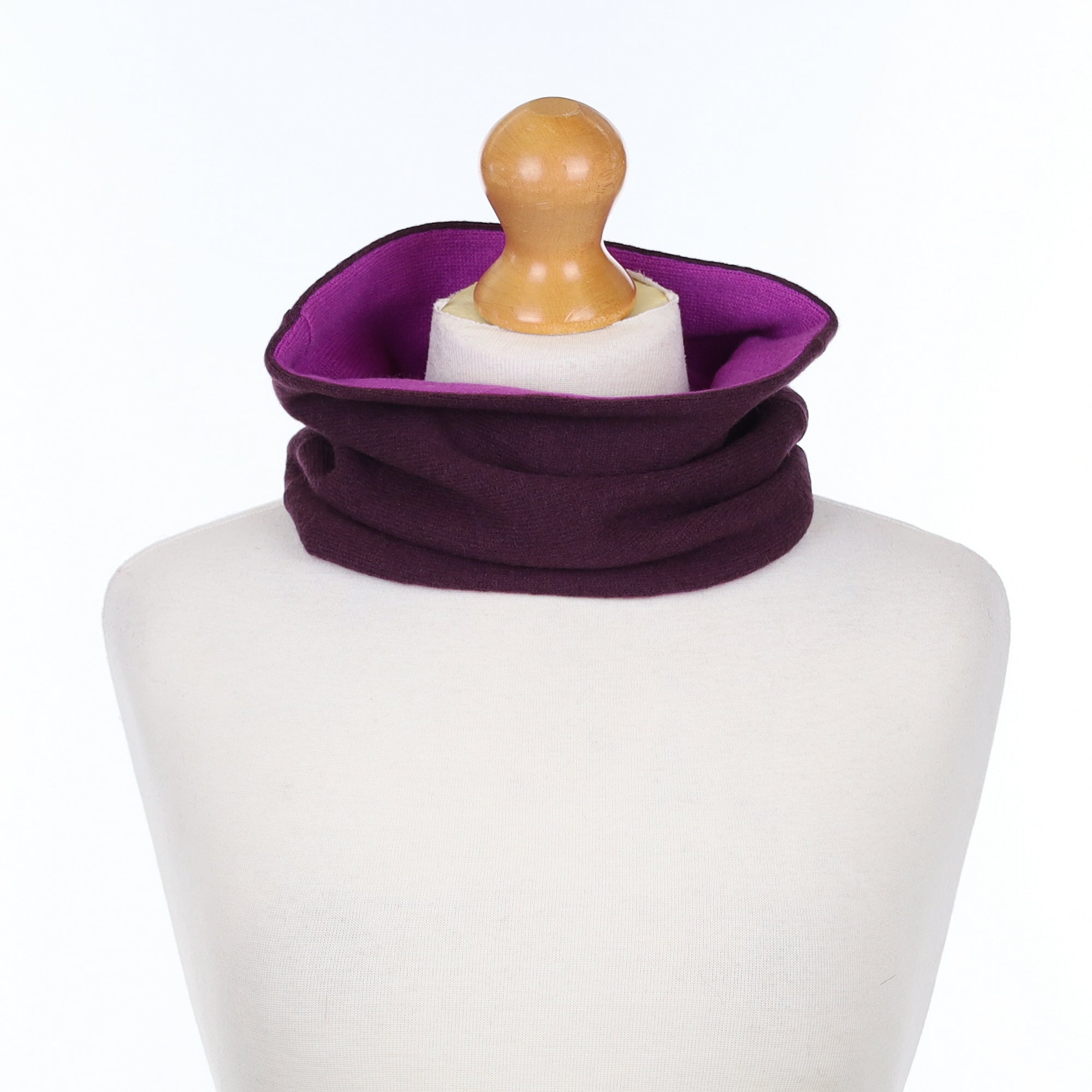 Aubergine and Magenta Purple Neck Warmer