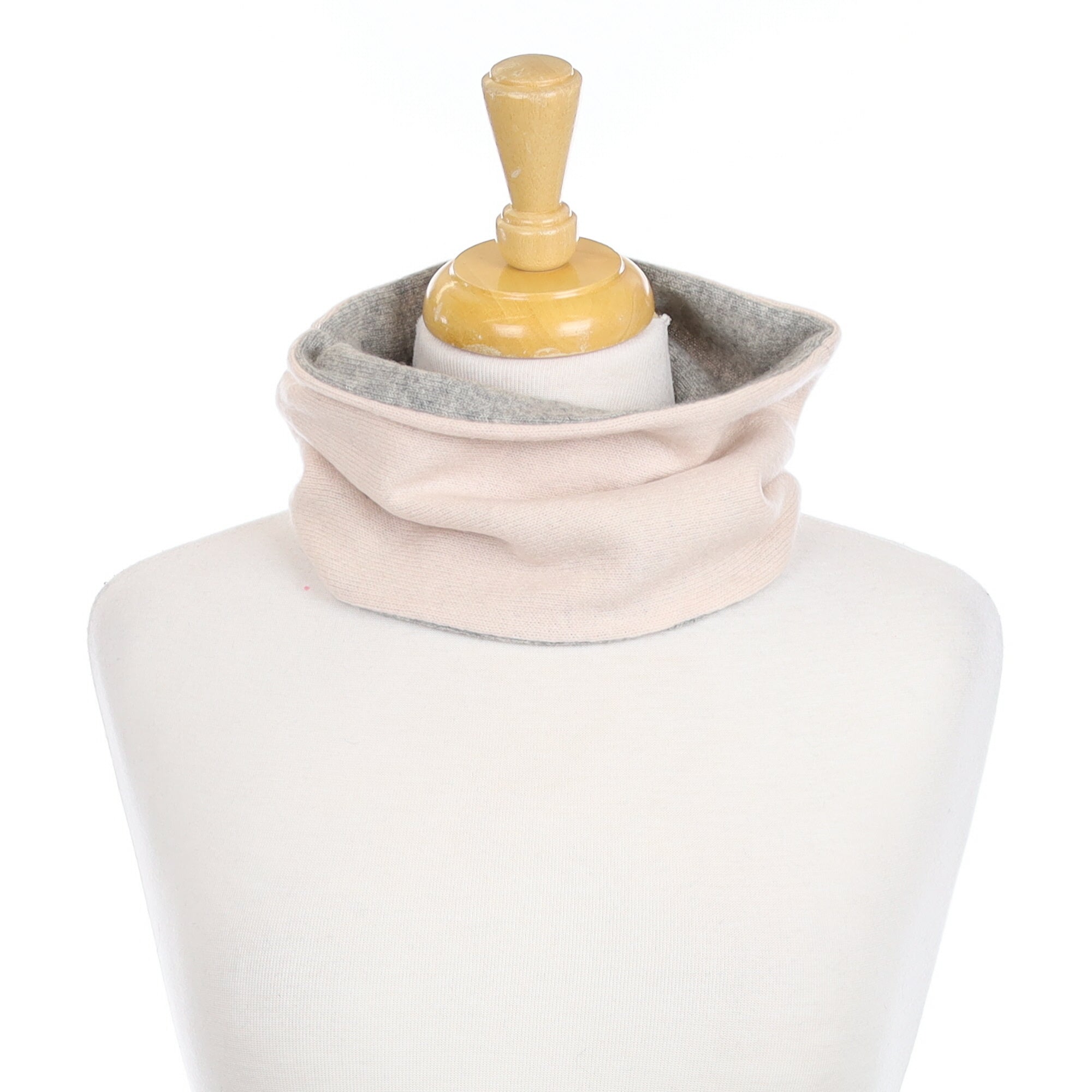 Smoke Grey and Oyster Neck Warmer