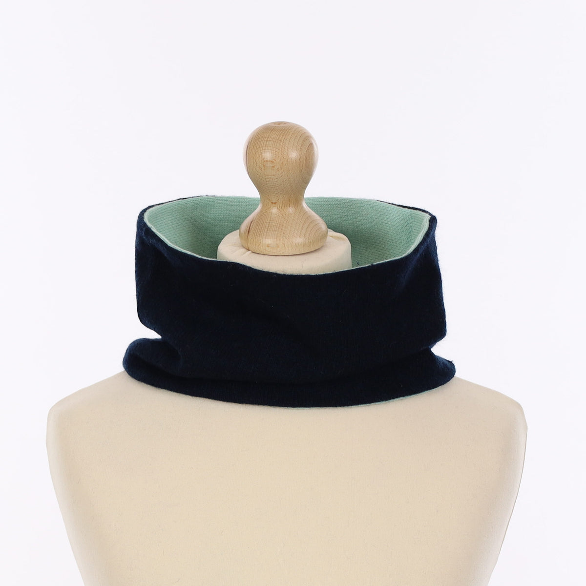 Navy and Mint Neck Warmer