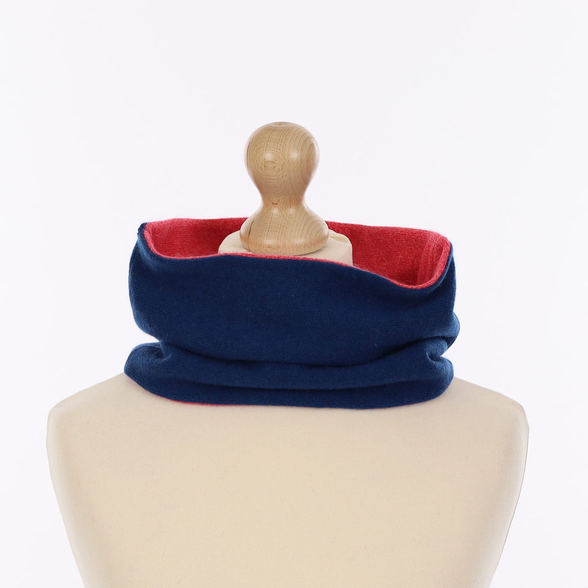 Ocean Blue and Strawberry Pink Neck Warmer
