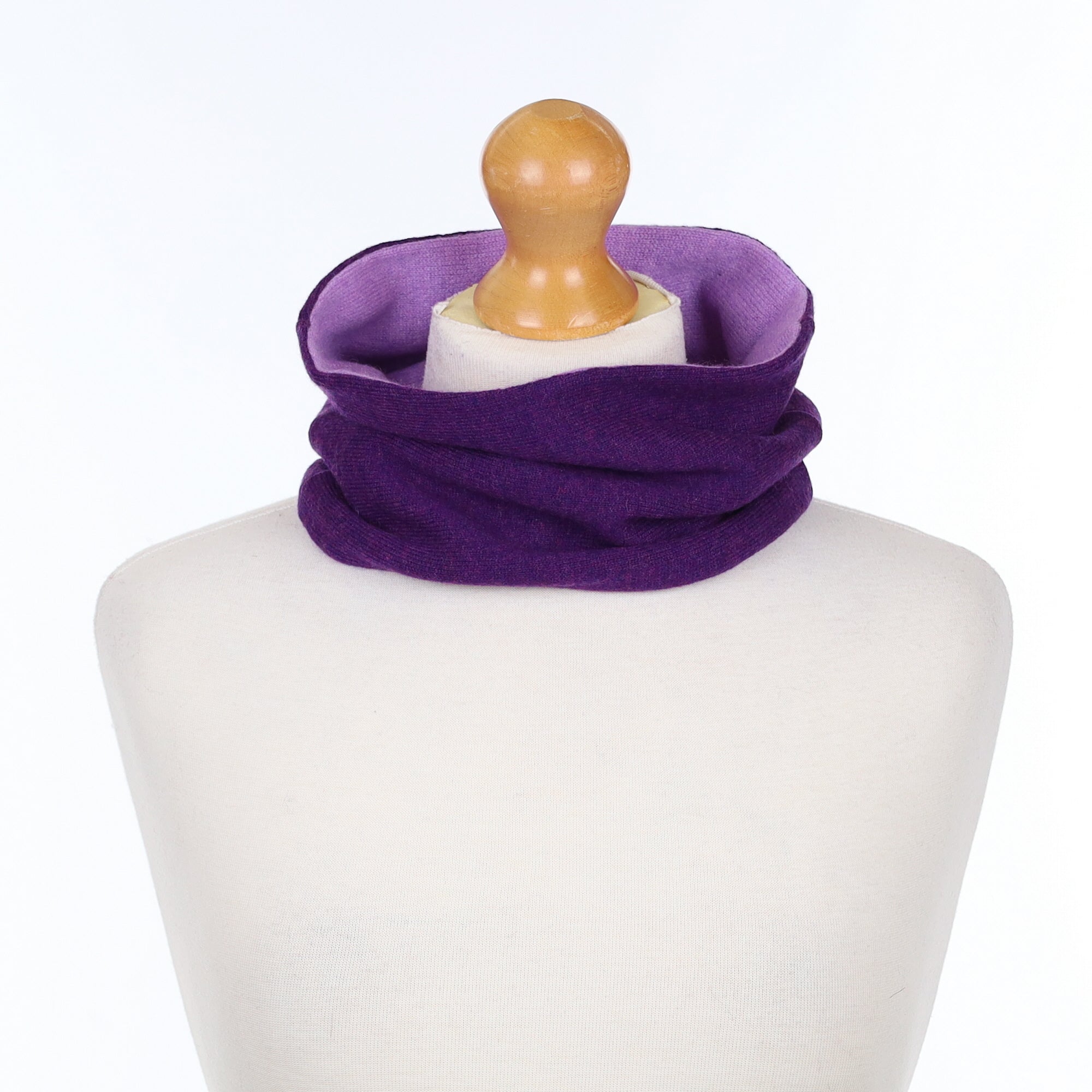 Deep Violet and Lavender Neck Warmer