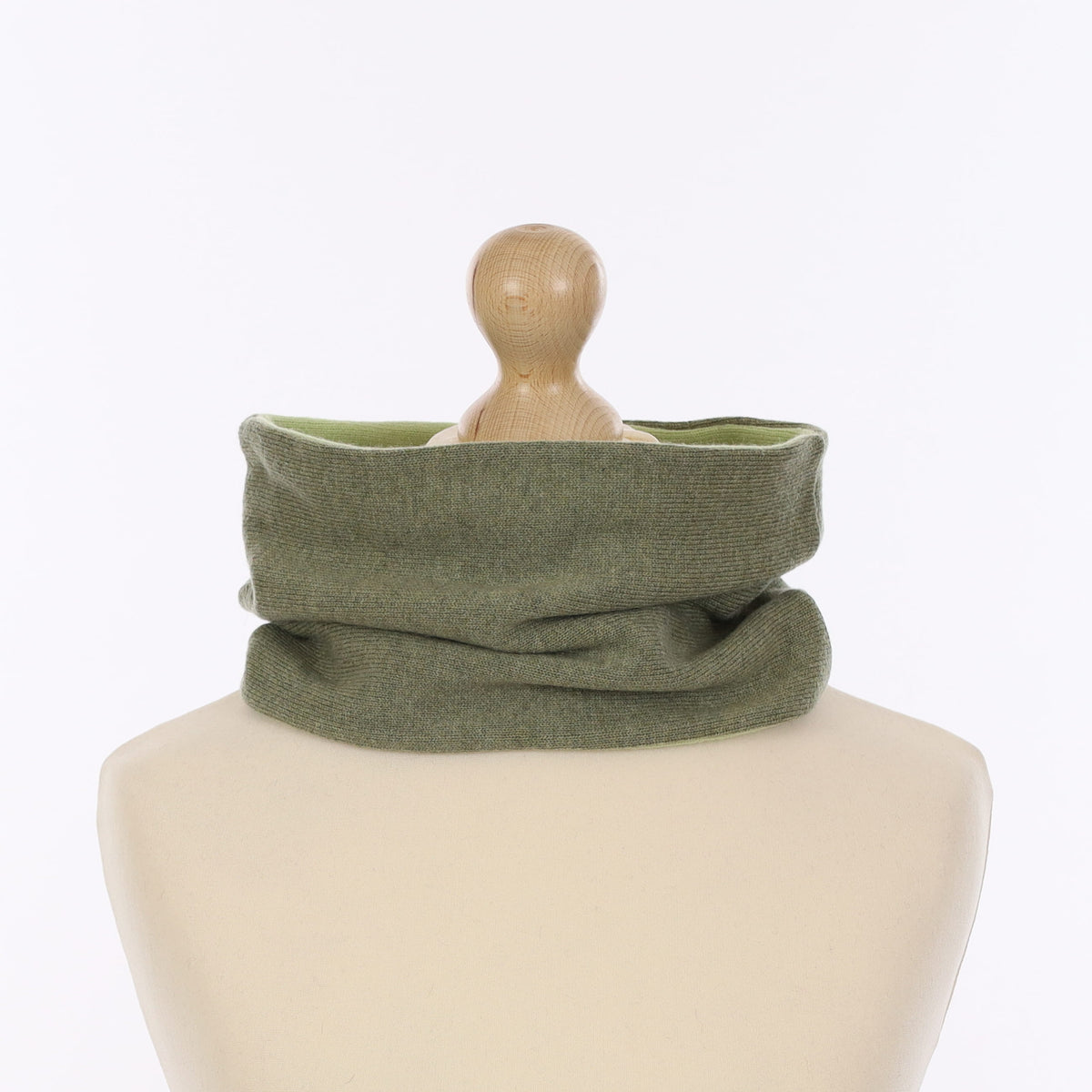 Sage and Pale Green Neck Warmer