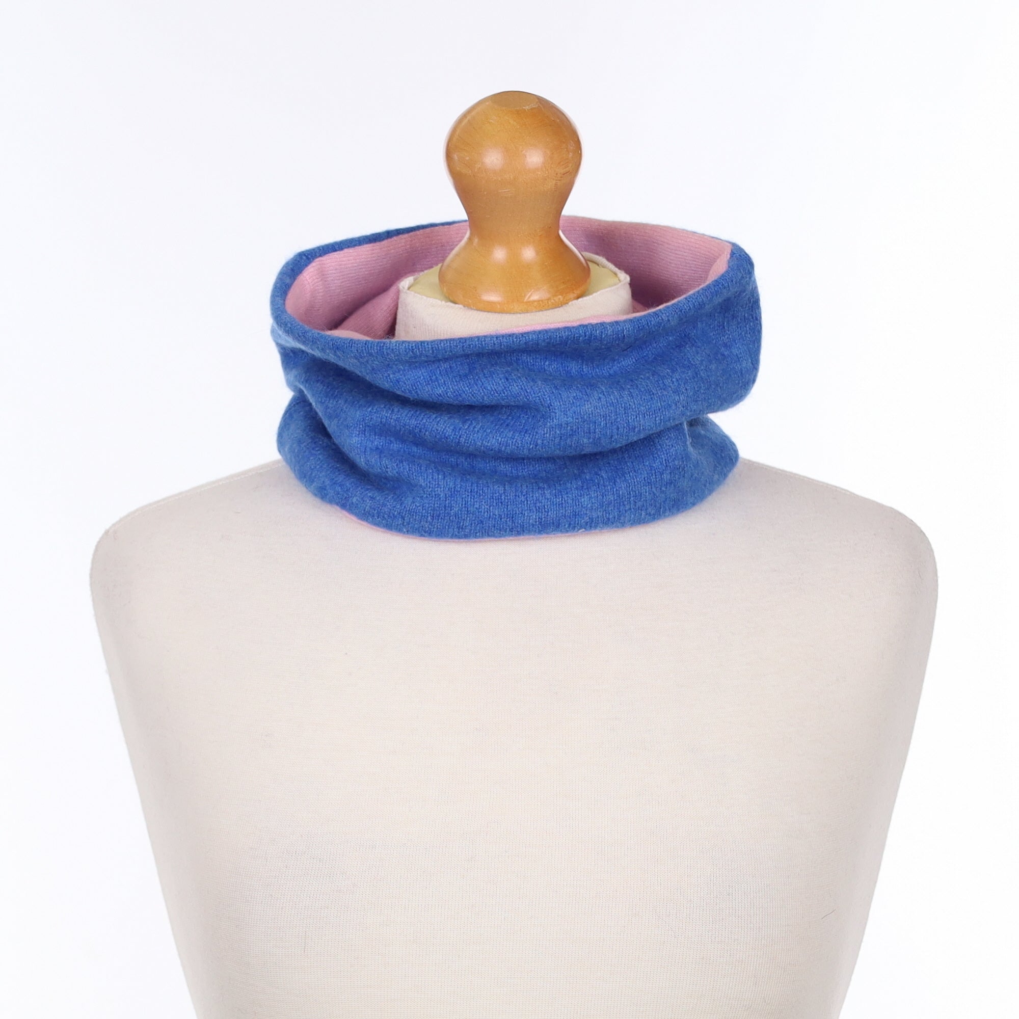 Tanzanite and Baby Pink Neck Warmer