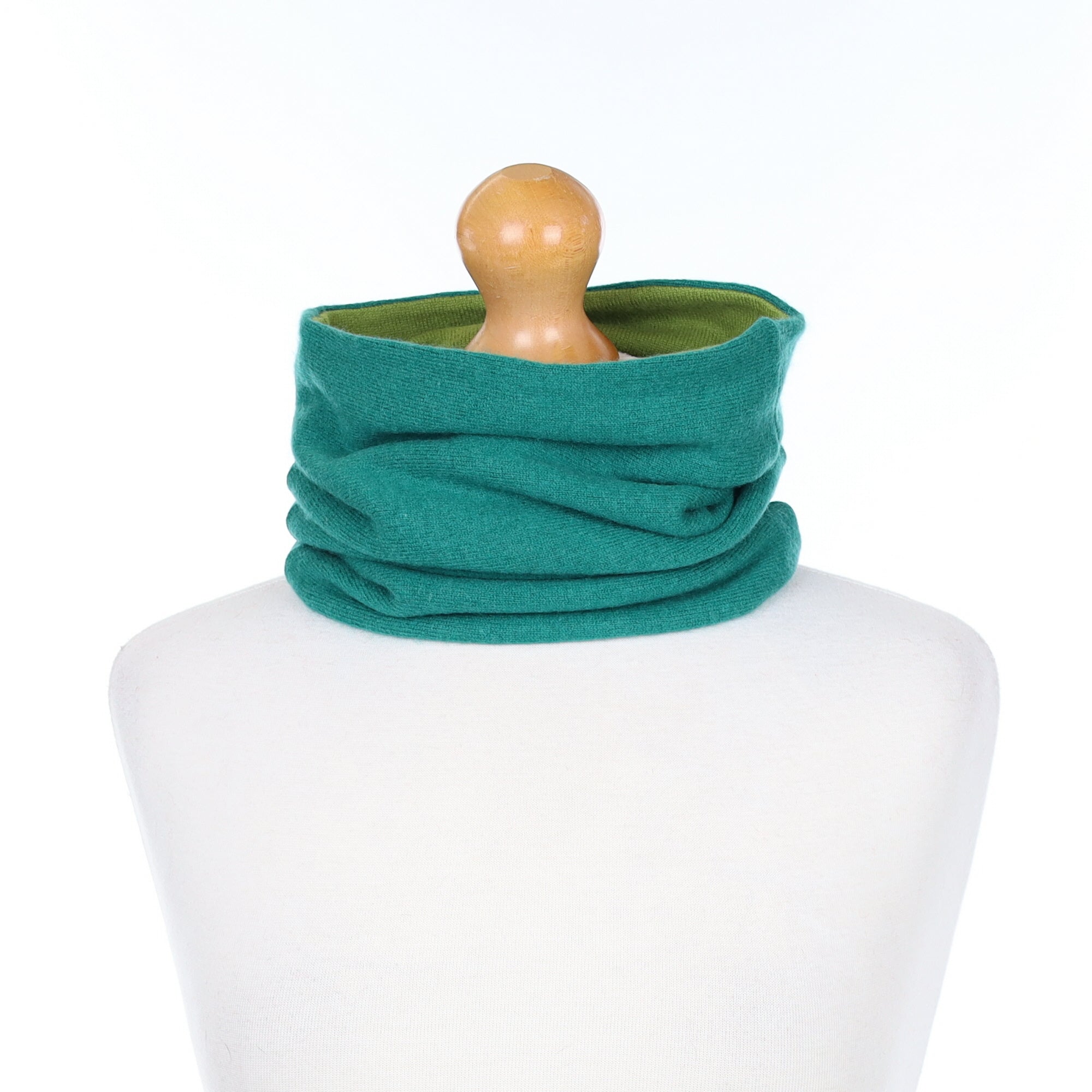 Shamrock and Moss Green Luxury Double Layered Snood