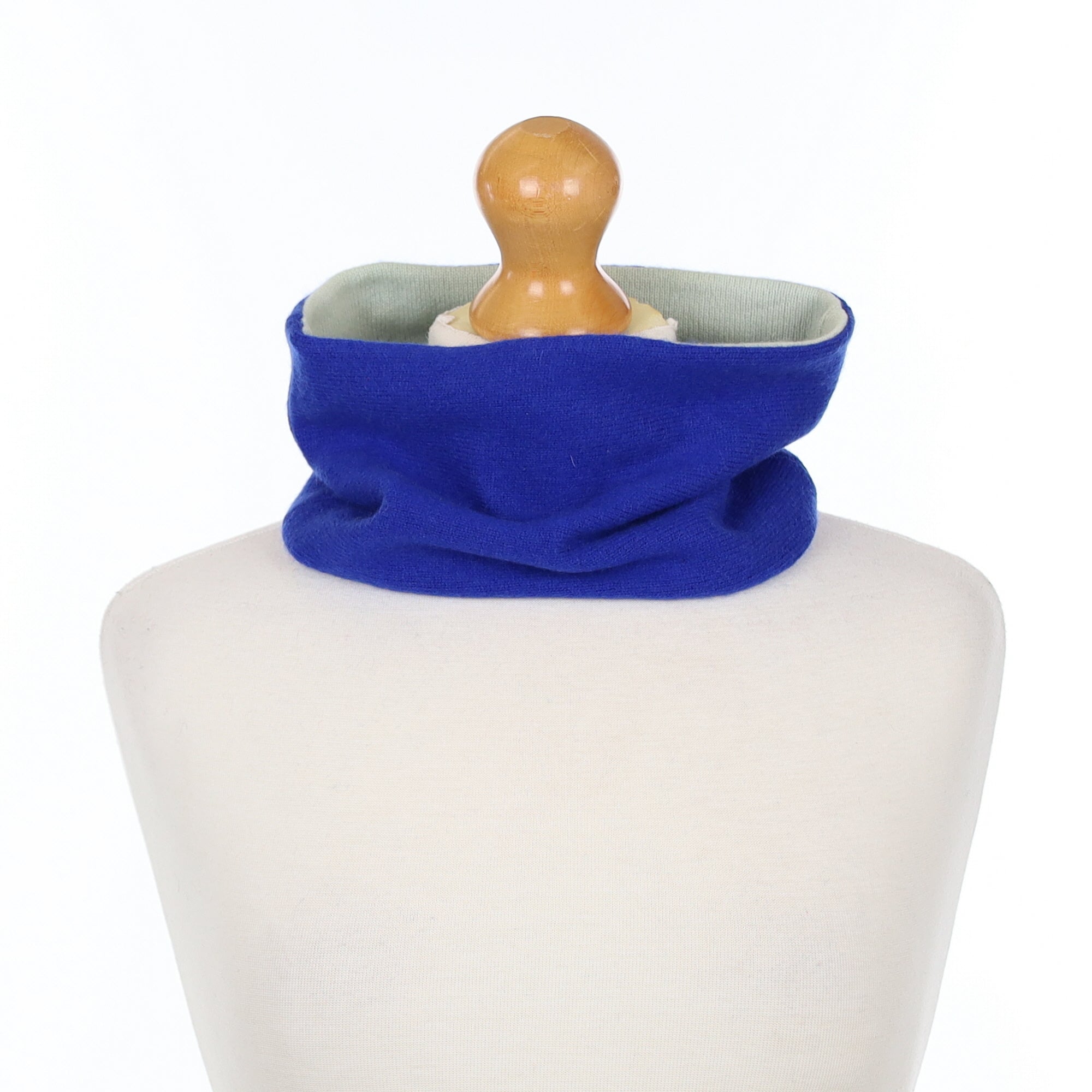 Royal Blue and Opal Neck Warmer