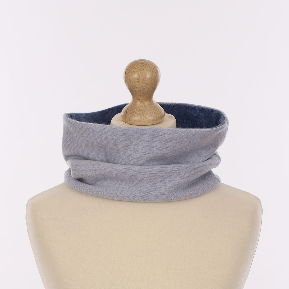 Baby Blue and Denim Neck Warmer