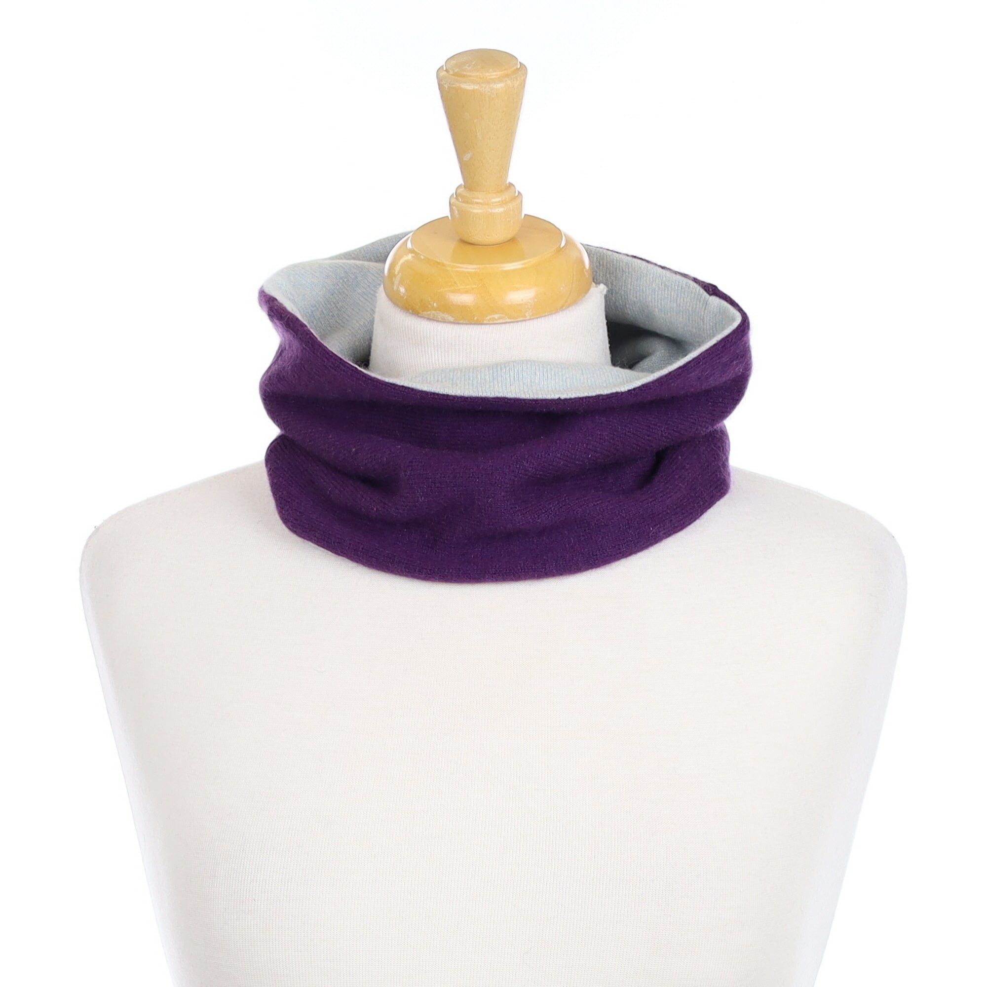 Iris Purple and Pale Blue Neck Warmer