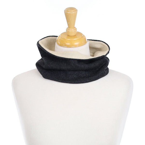 Men’s Charcoal Grey and Cream Neck Warmer