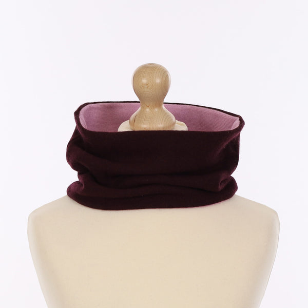Aubergine and Mauve Neck Warmer