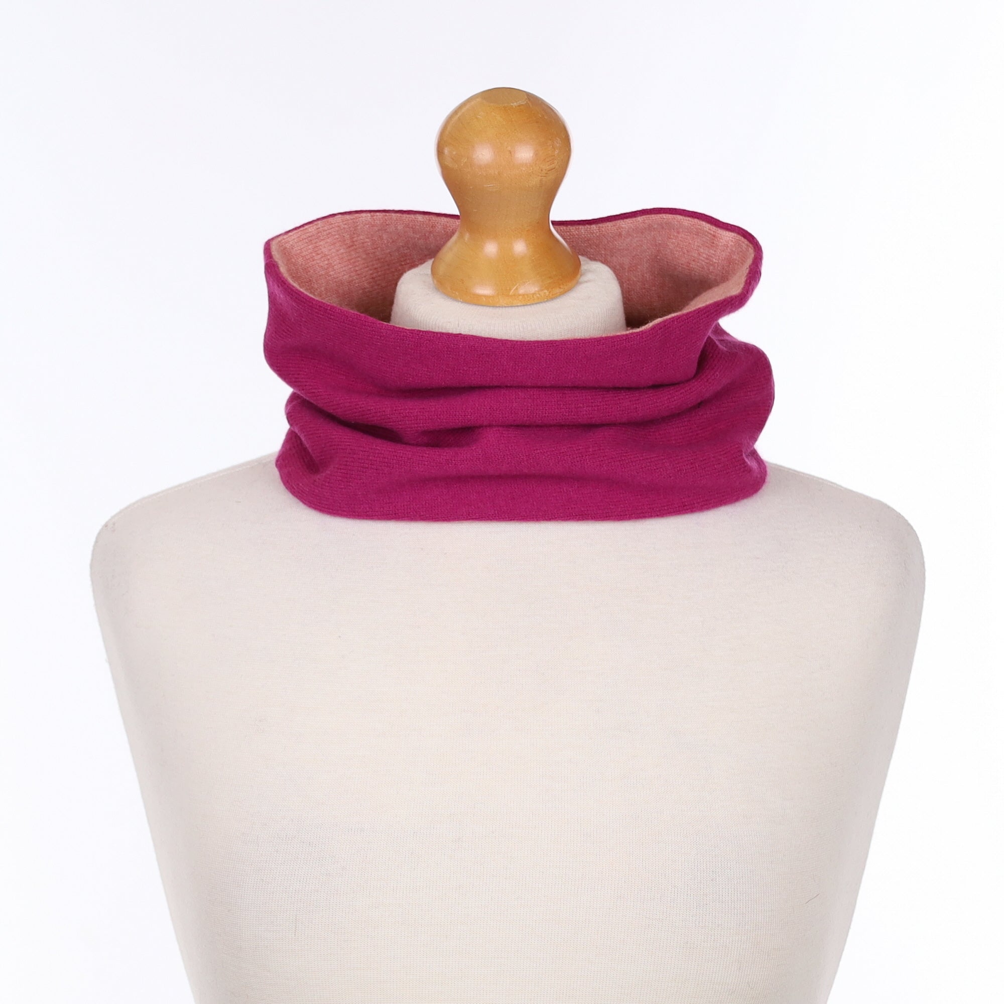 Magenta and Blush Pink Neck Warmer