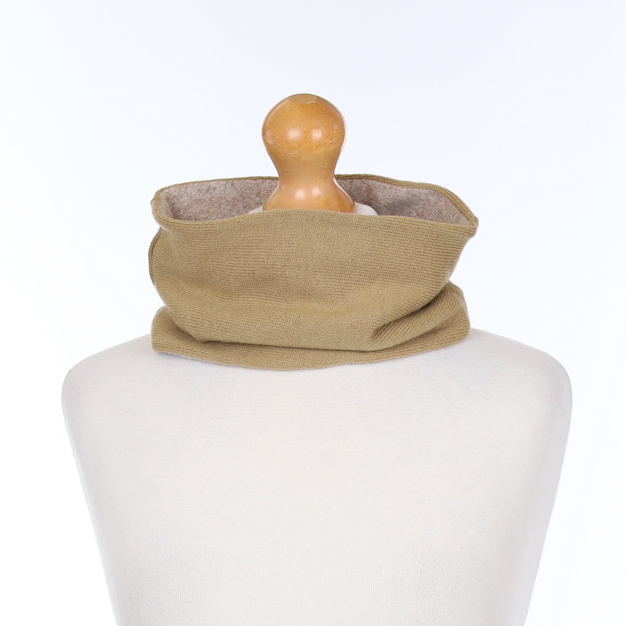 Camel and Fawn Marl Neck Warmer