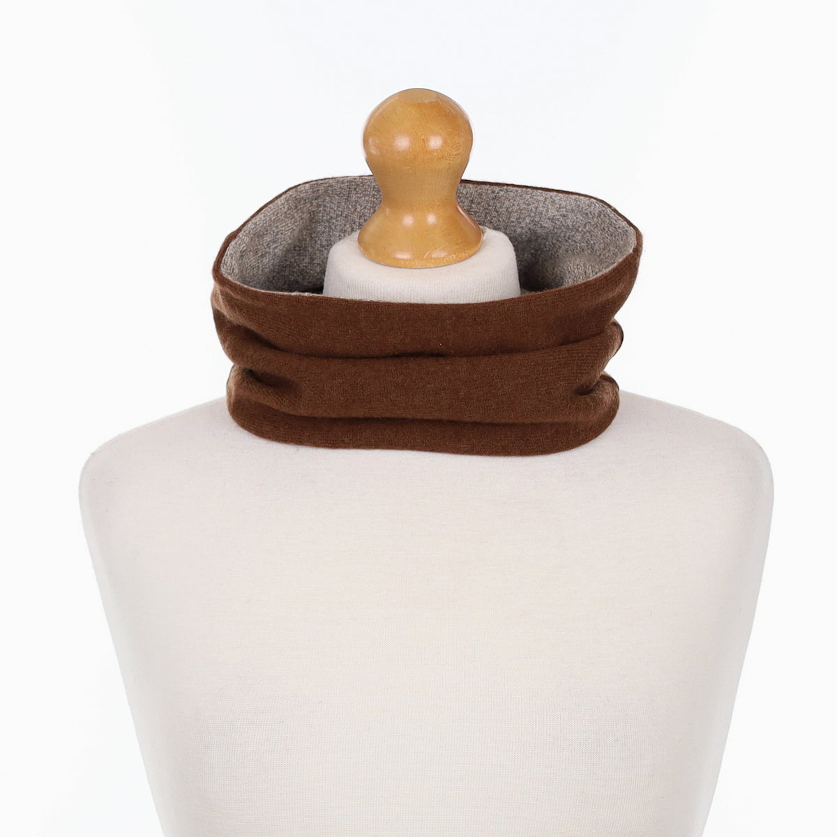 Cinnamon Brown and Mocha Marl Neck Warmer