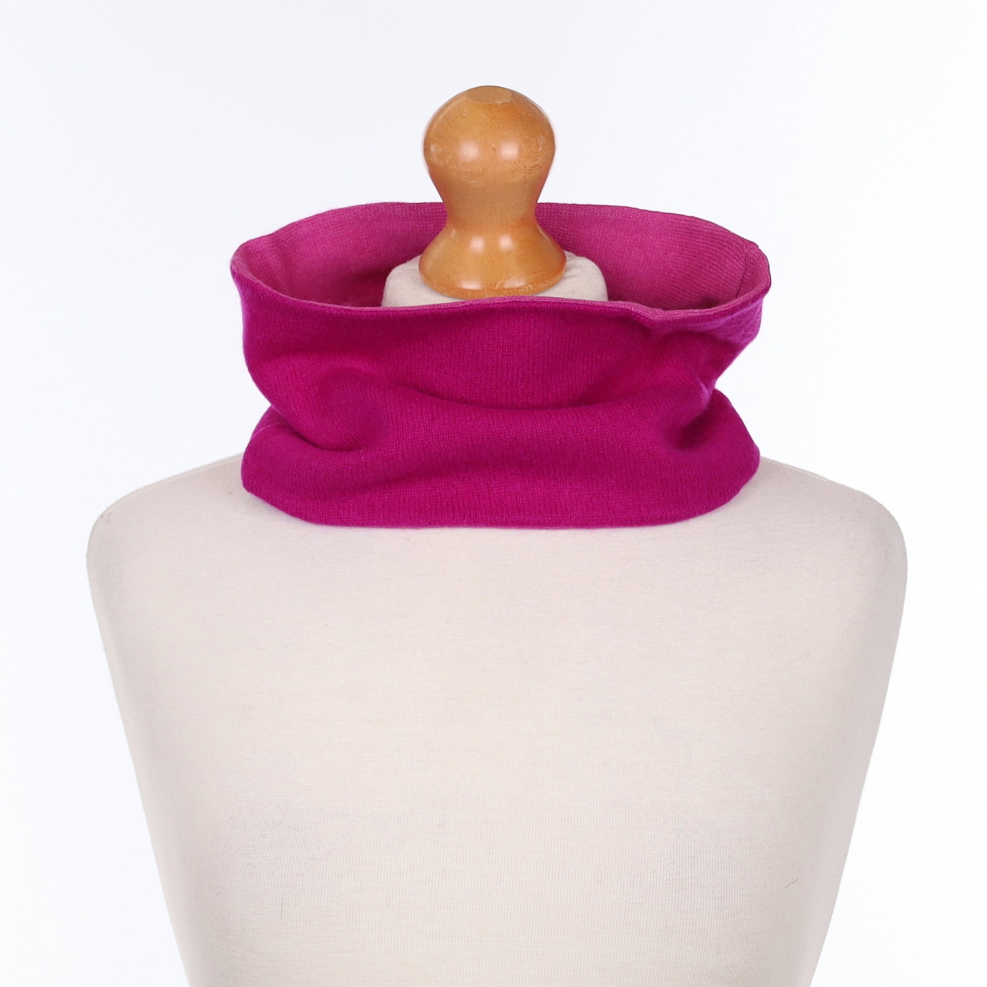 Magenta and Lupin Pink Neck Warmer