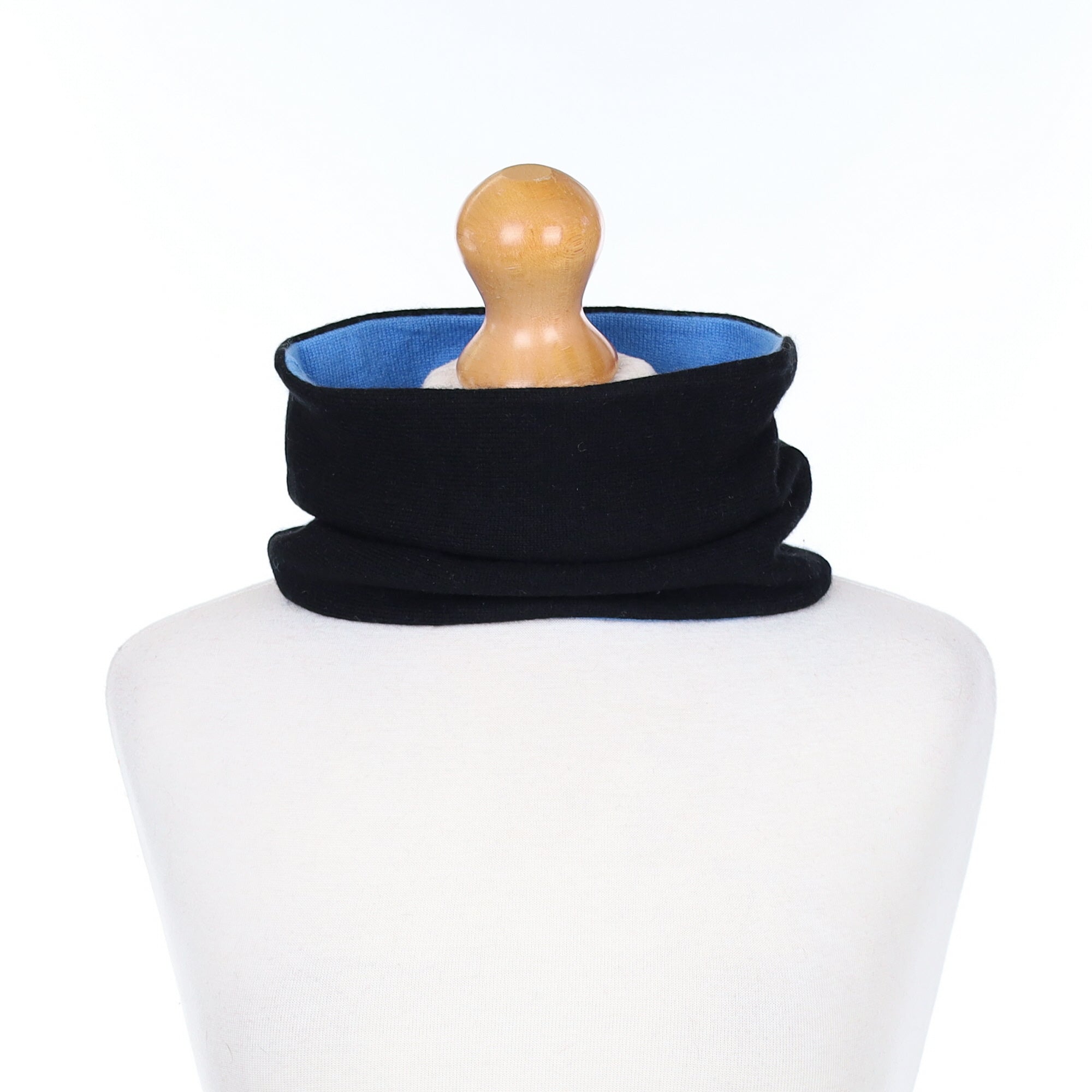 Men’s Cornflower Blue and Black Neck Warmer
