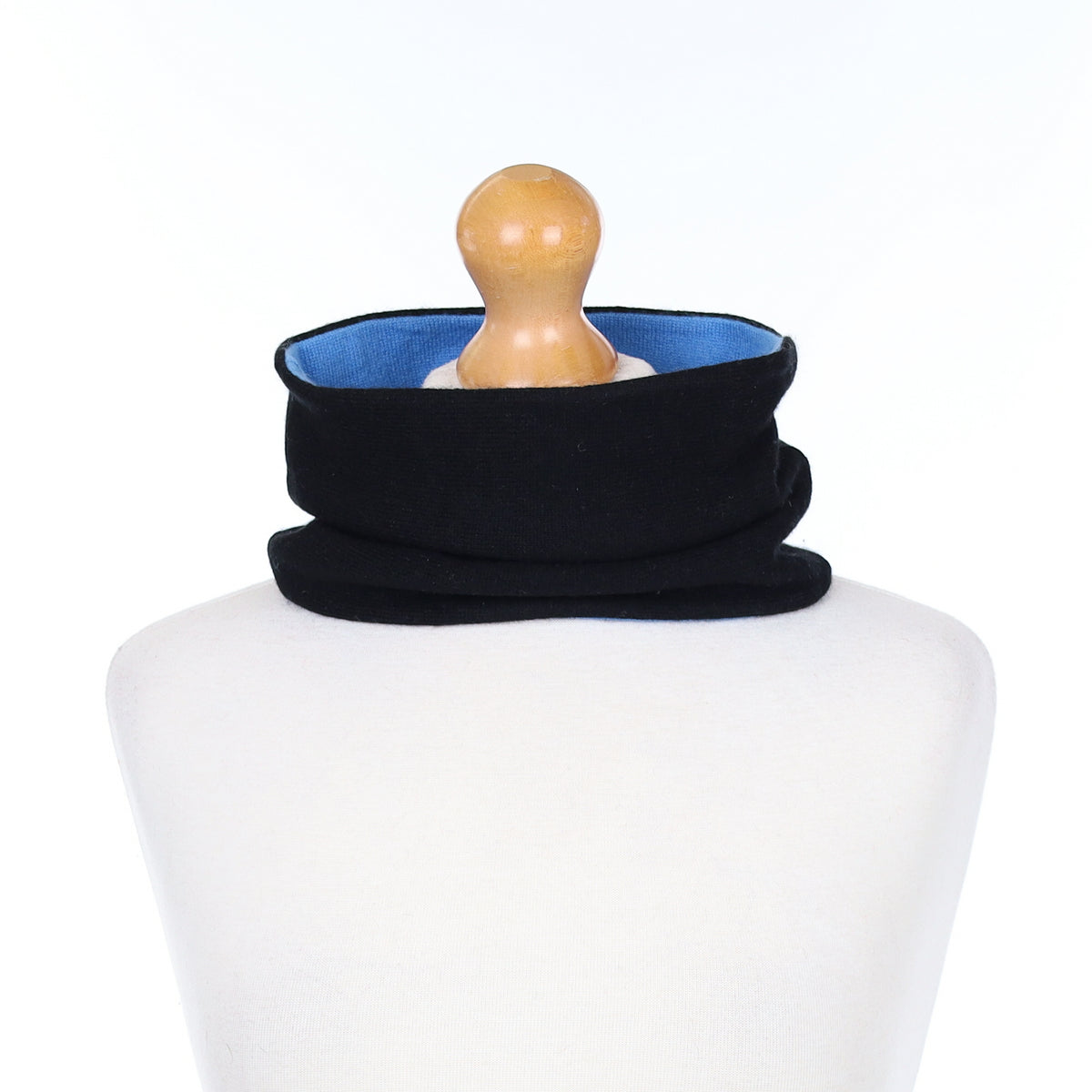Men’s Cornflower Blue and Black Neck Warmer