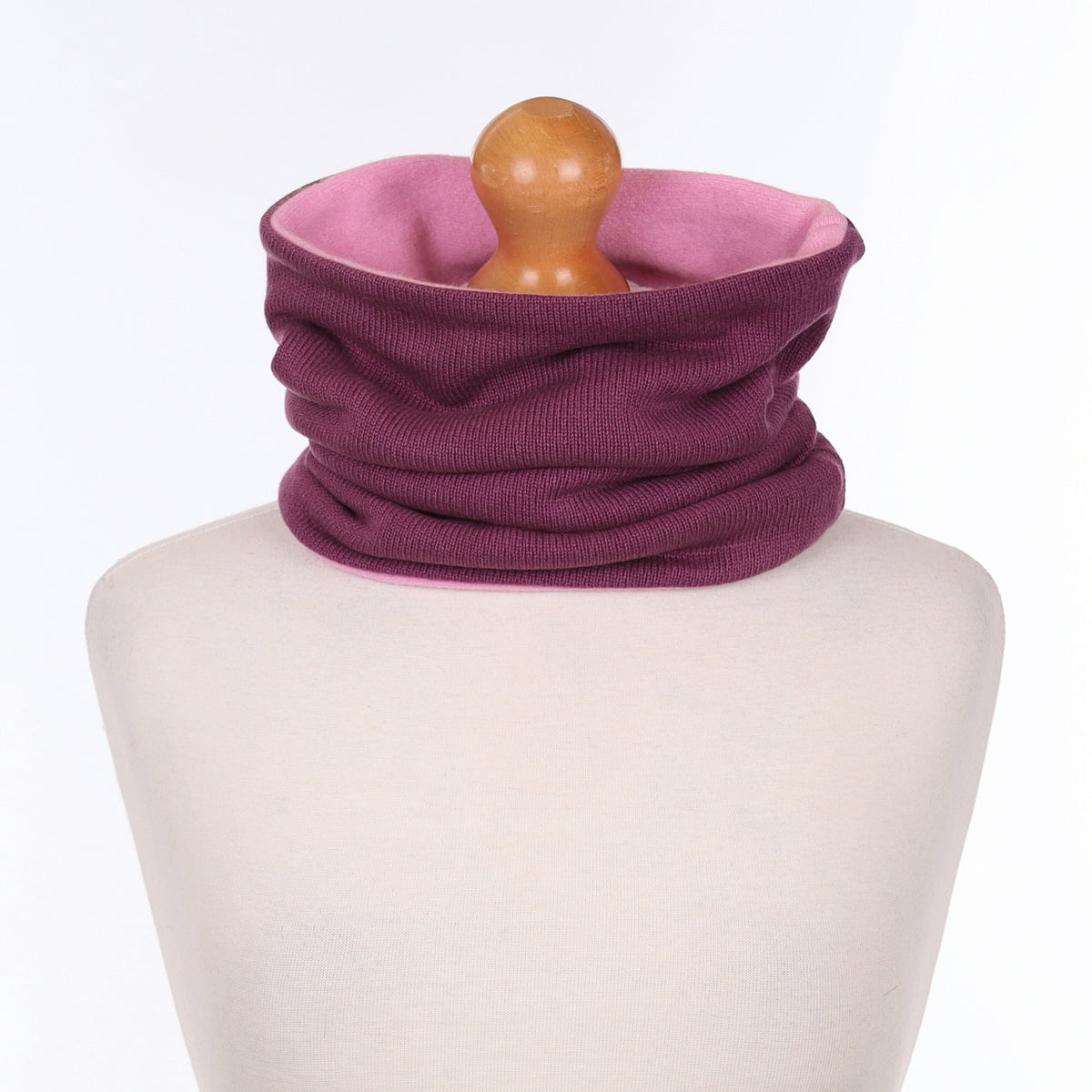 Purple and Sugar Mouse Pink Luxury Double Layered Snood