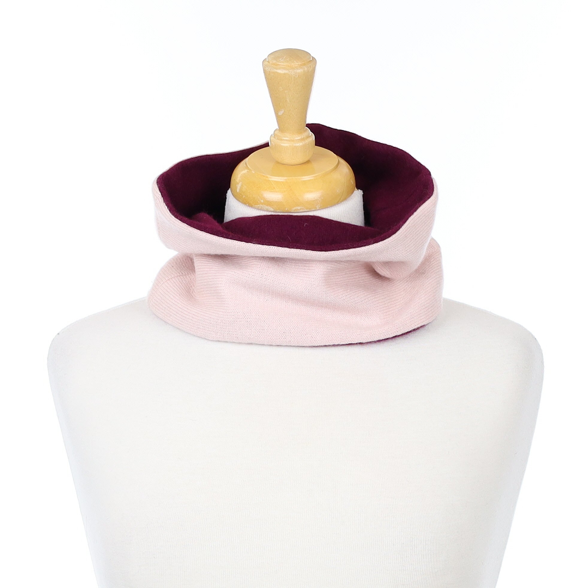 Mulberry and Ice Pink Neck Warmer