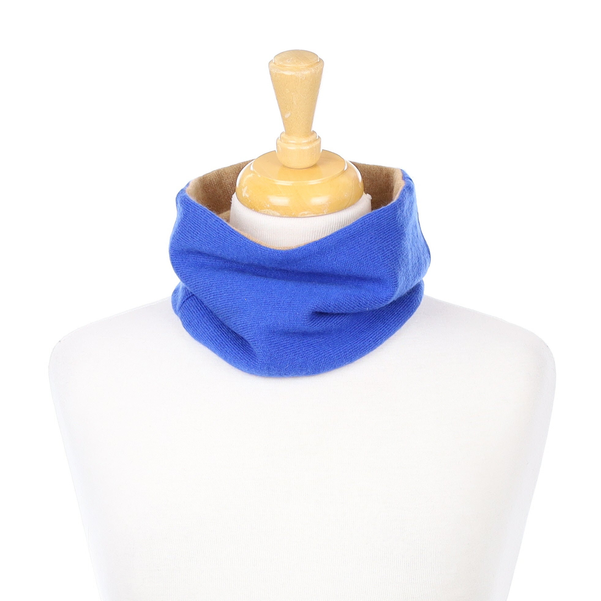 Admiral Blue and Toffee Neck Warmer