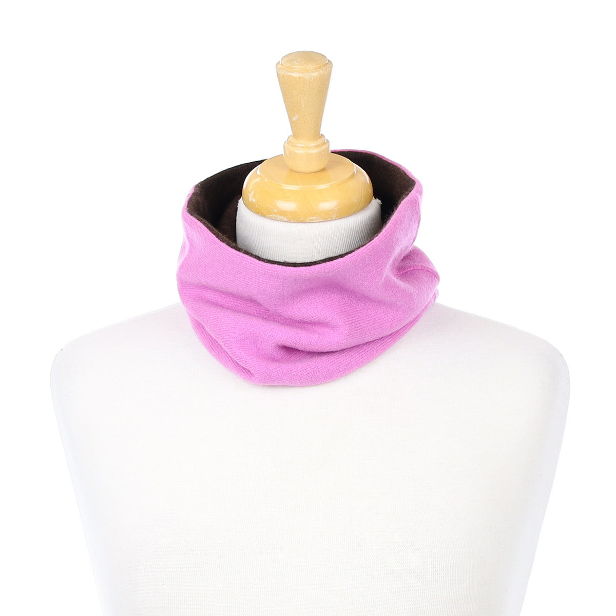 Chocolate Brown And Mauve Neck Warmer