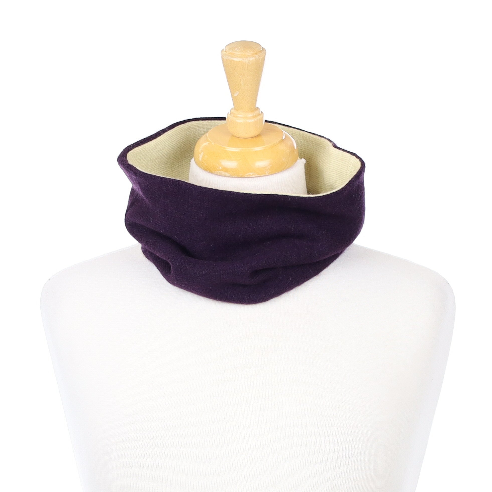 Blackberry Purple and Yellow Neck Warmer