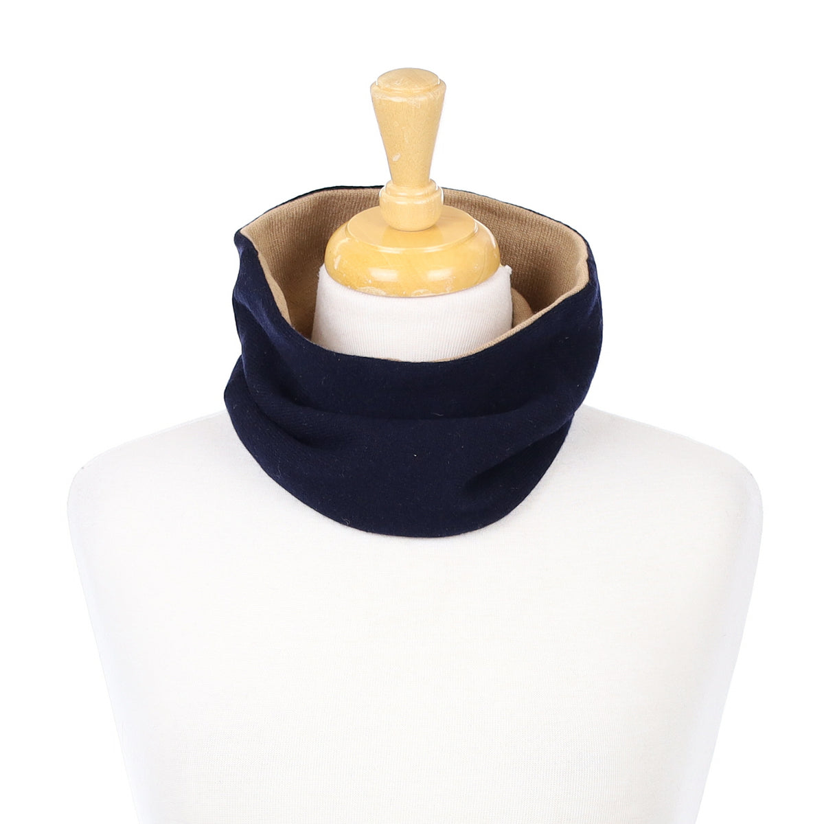 Navy and Camel Neck Warmer
