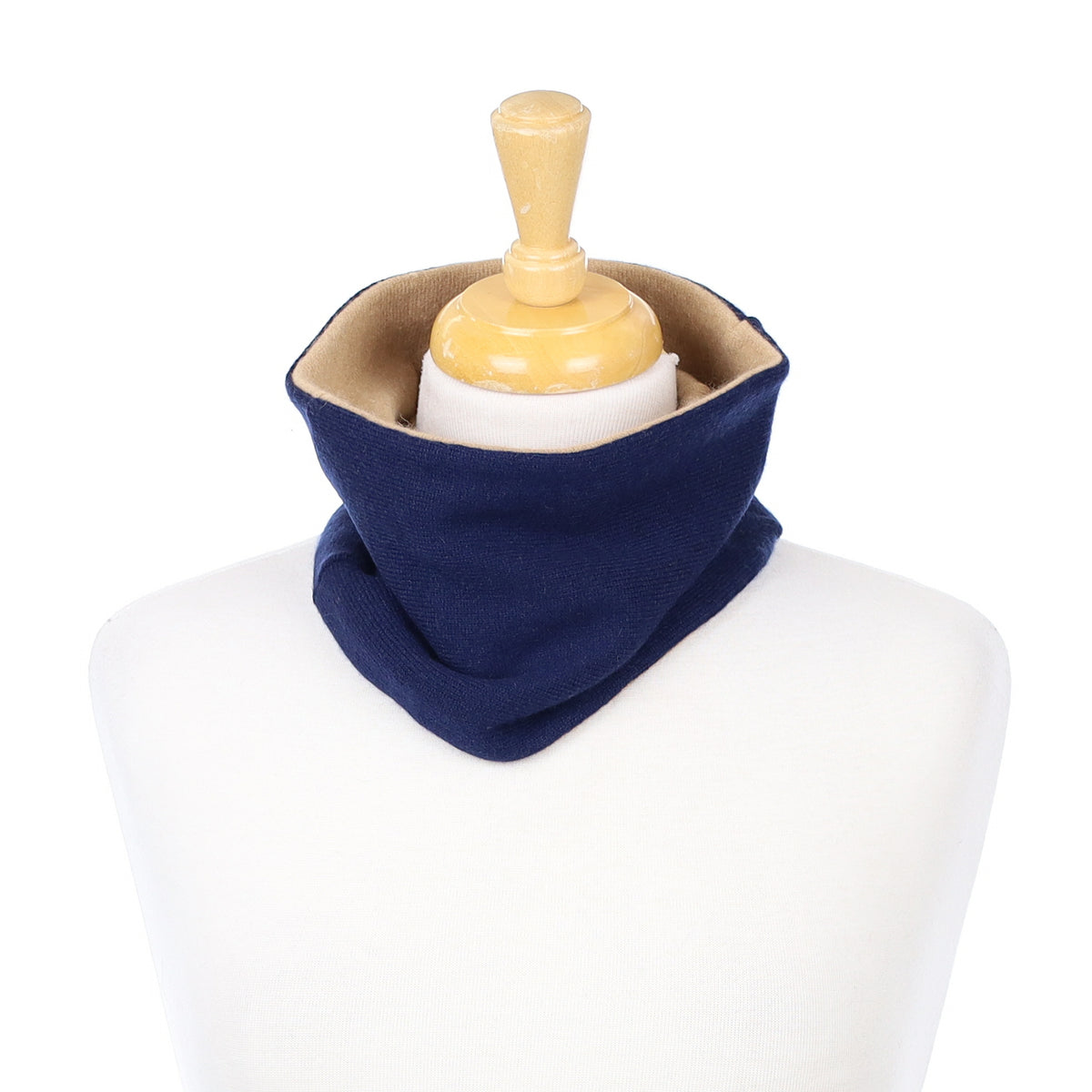 Men’s Camel and French Navy Neck Warmer