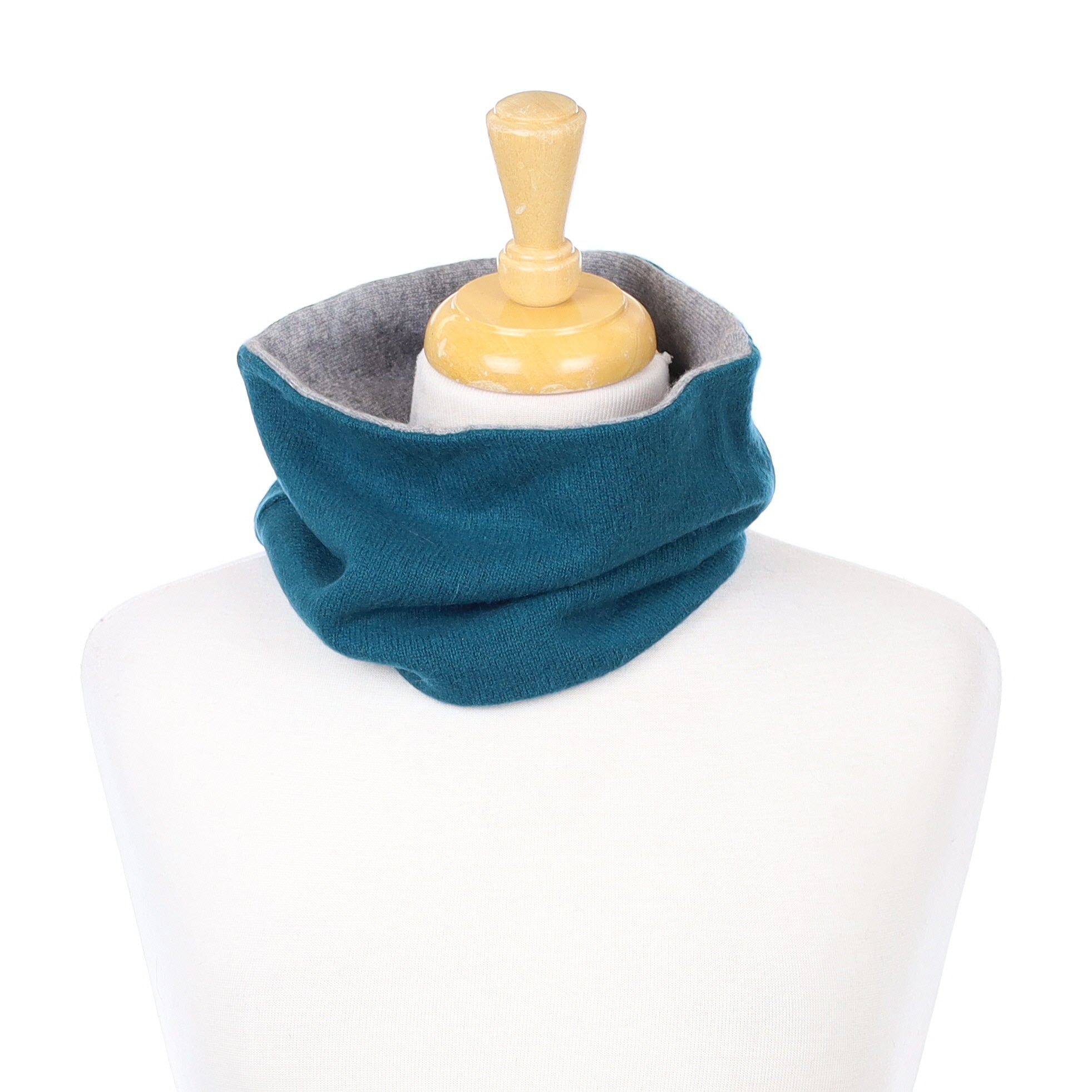 Men’s Teal Green and Grey Neck Warmer