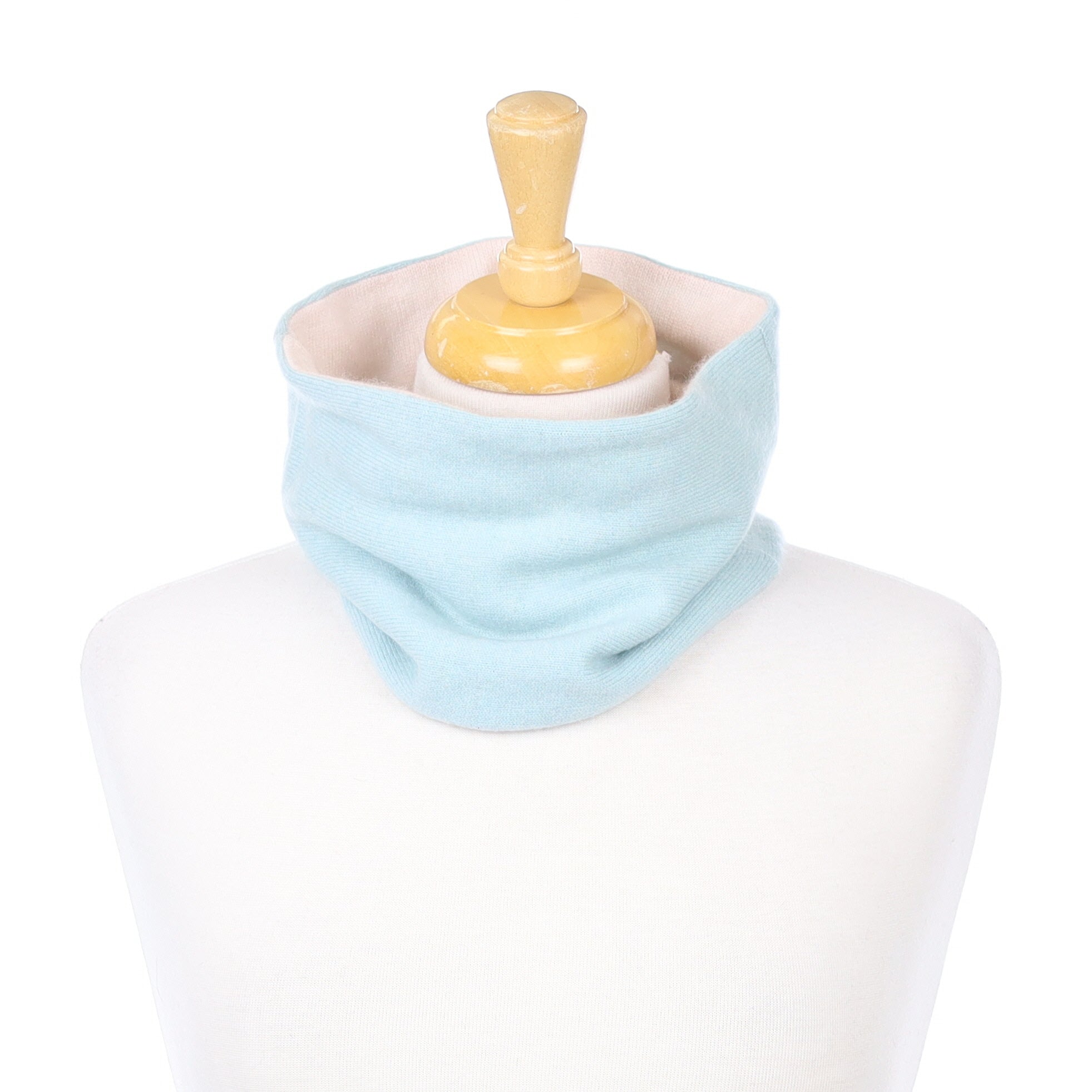 Ice Blue and Ivory Neck Warmer