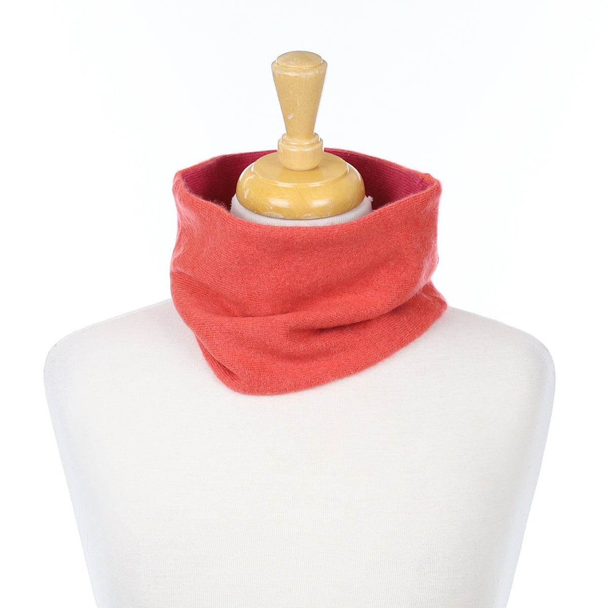 Peach and Cherry Pink Neck Warmer