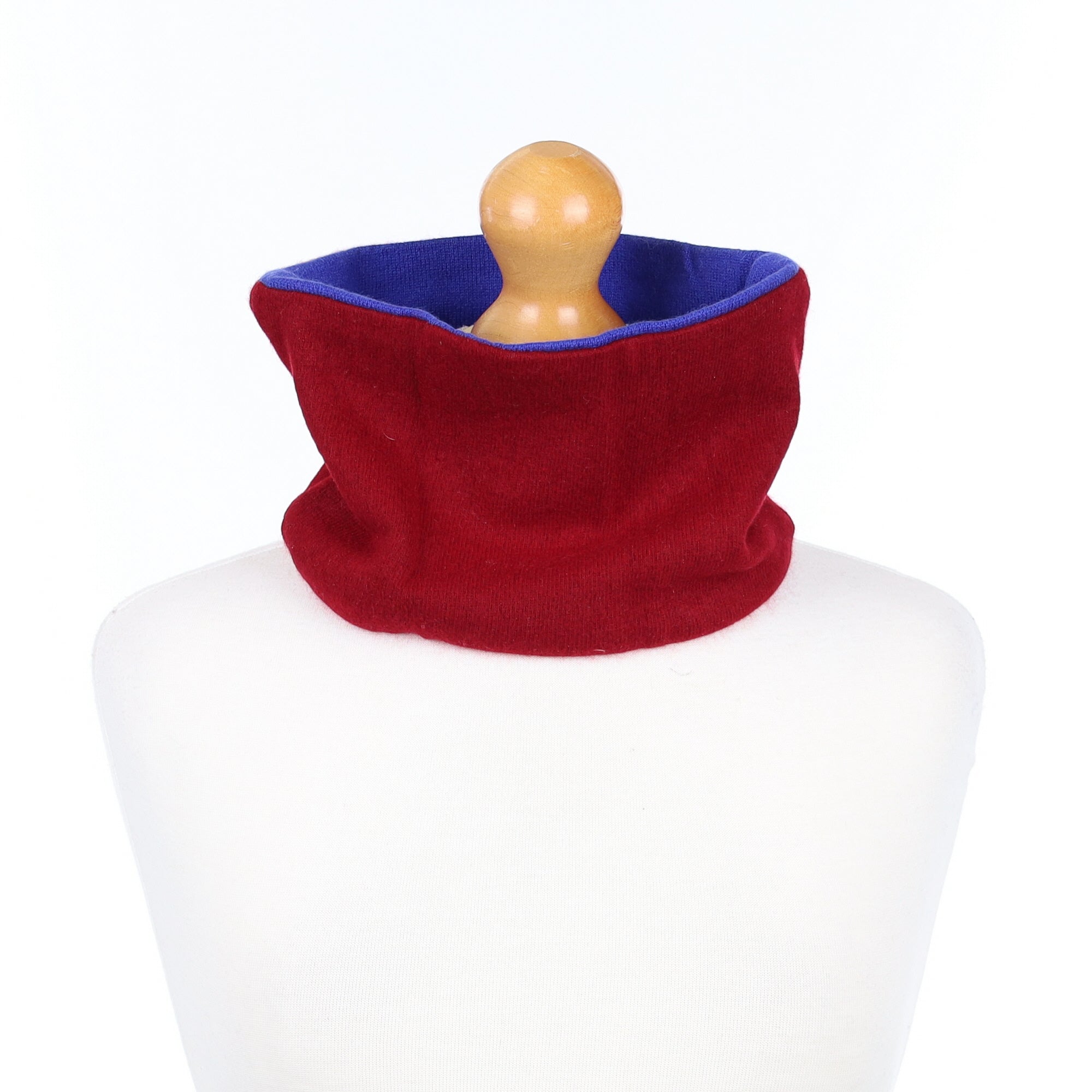 Men’s Raspberry and Azure Blue Neck Warmer