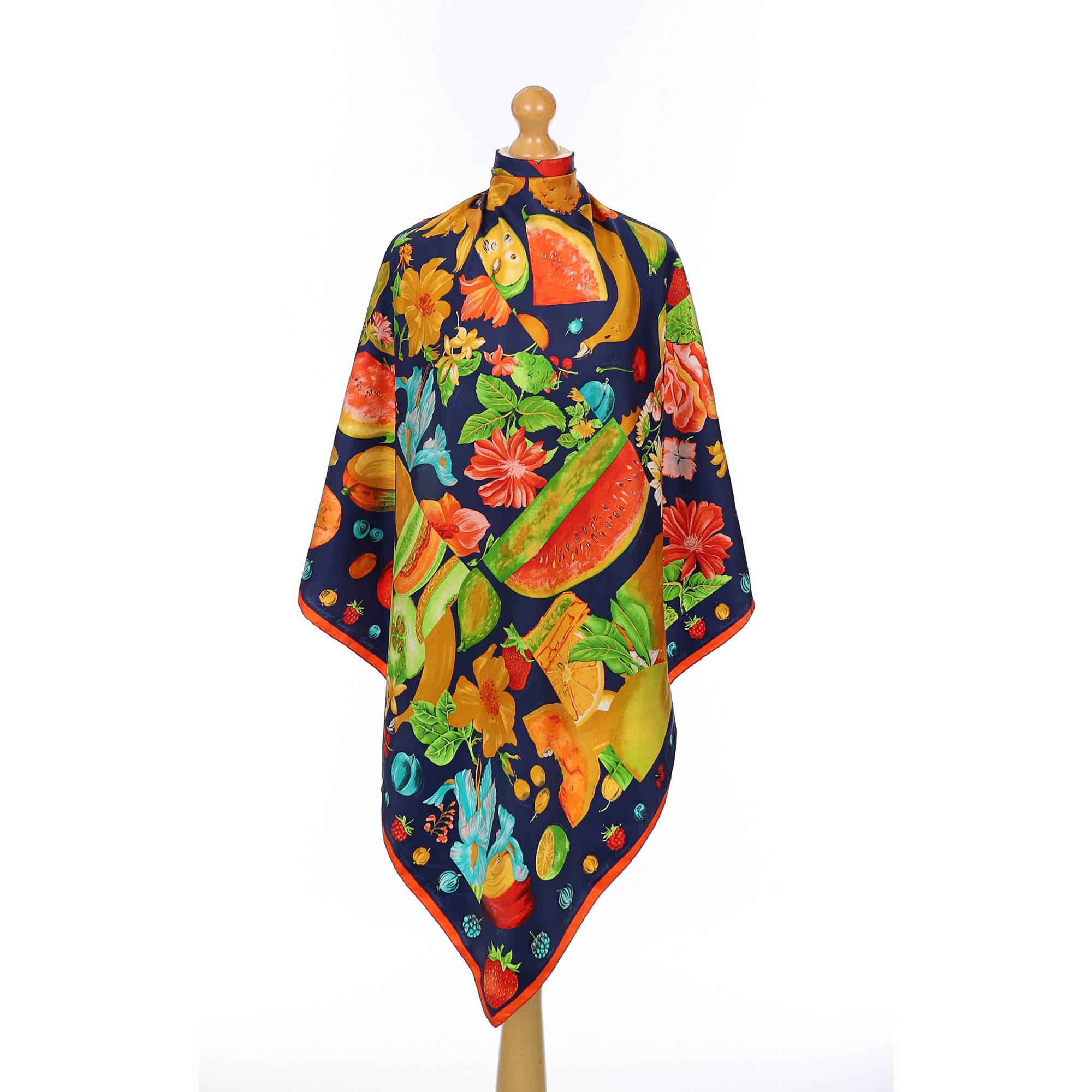 Medici Vintage Fruit Theme Vintage Silk Scarf