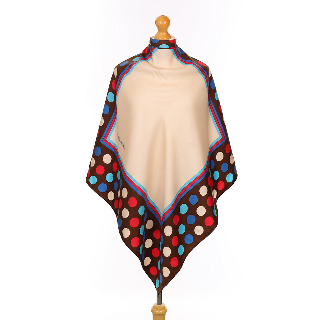 Yves Saint Laurent Spotted Vintage Silk Scarf