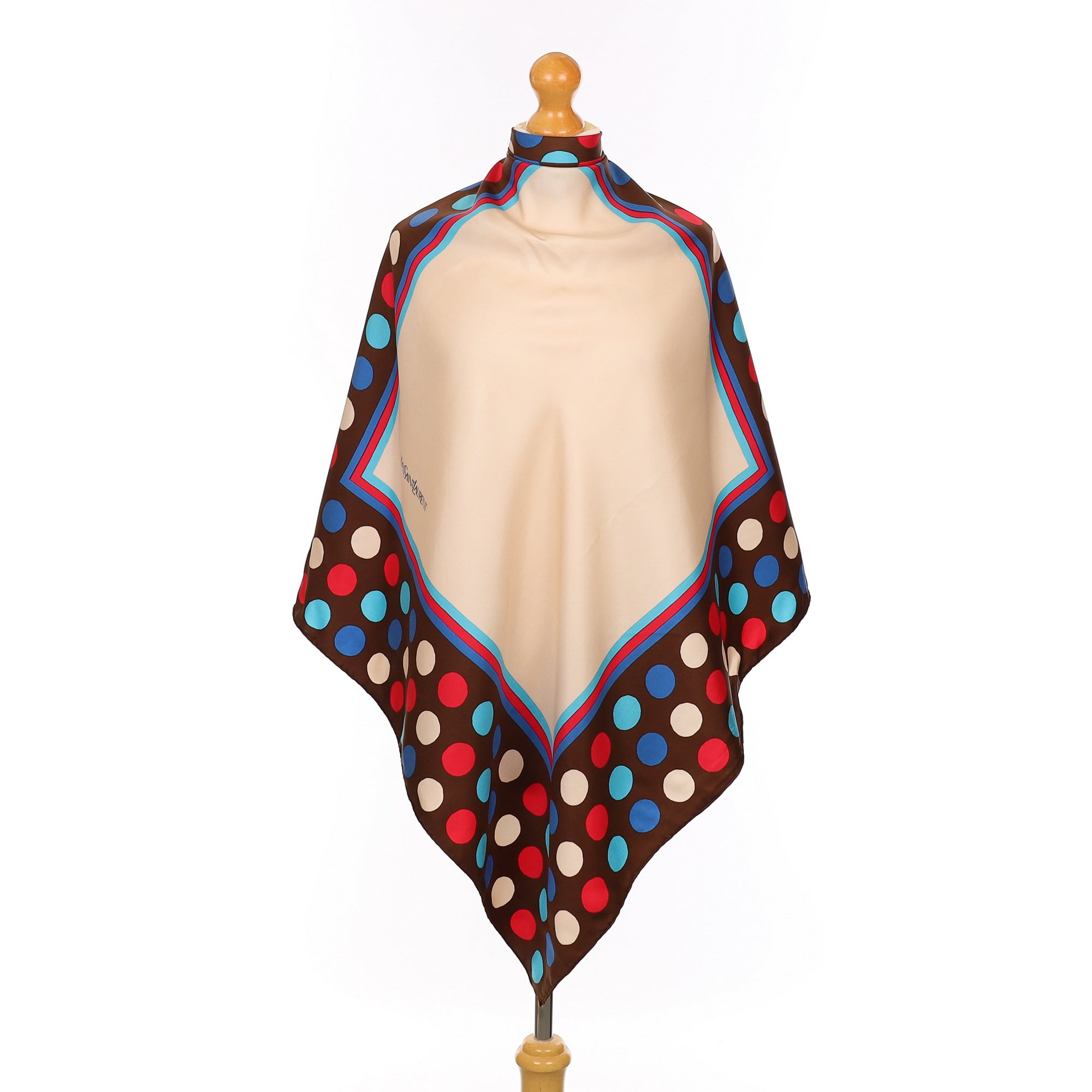 Yves Saint Laurent Spotted Vintage Silk Scarf